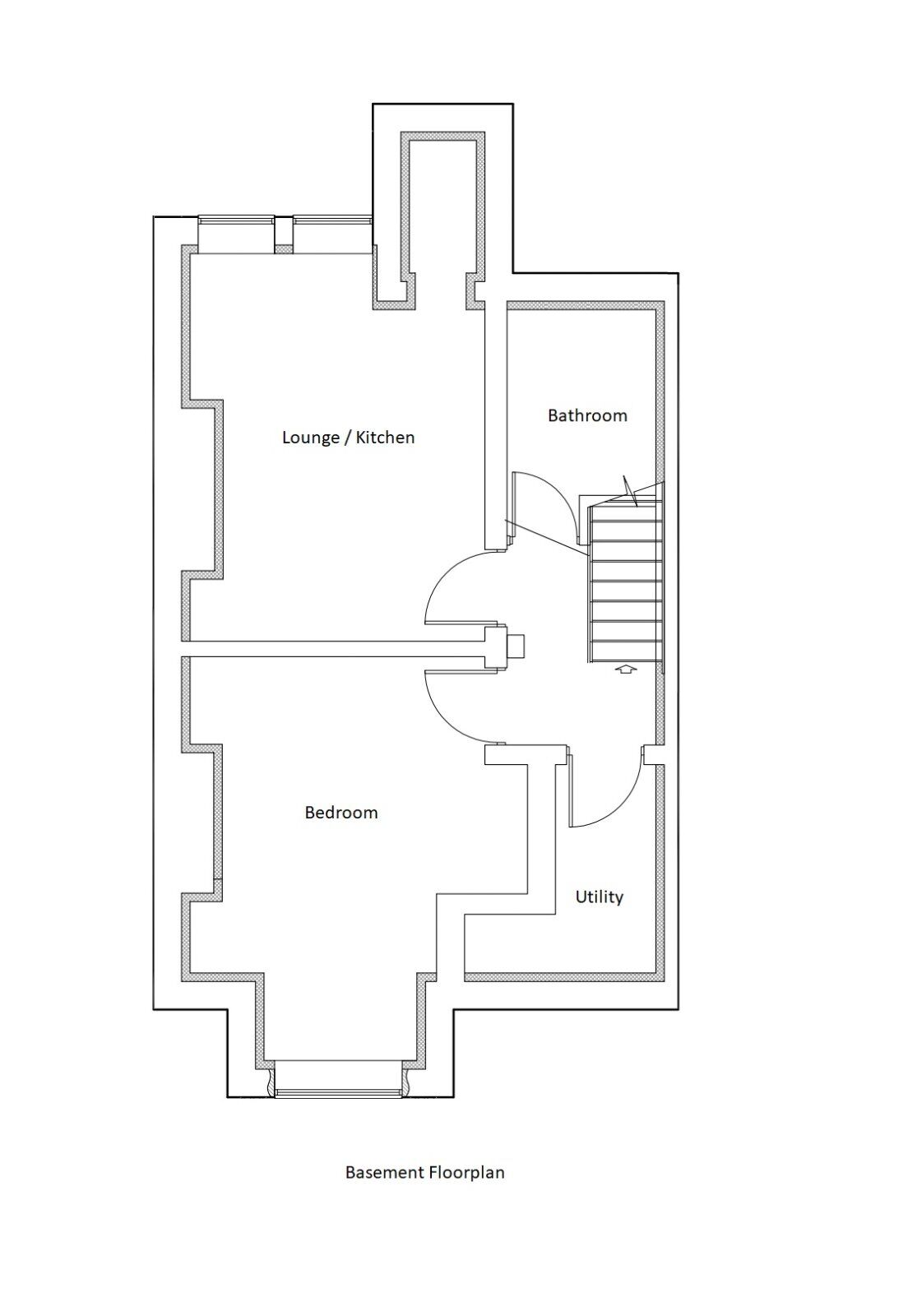 Floorplan of 1 bedroom  Flat to rent, Grosvenor Road, Newcastle, Staffordshire, ST5