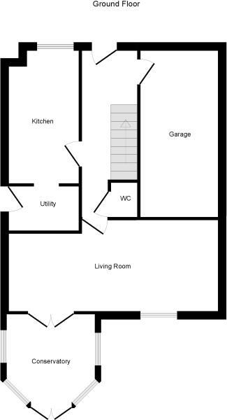 Floorplan of 4 bedroom Detached House for sale, Doulton Drive, Newcastle, Staffordshire, ST5