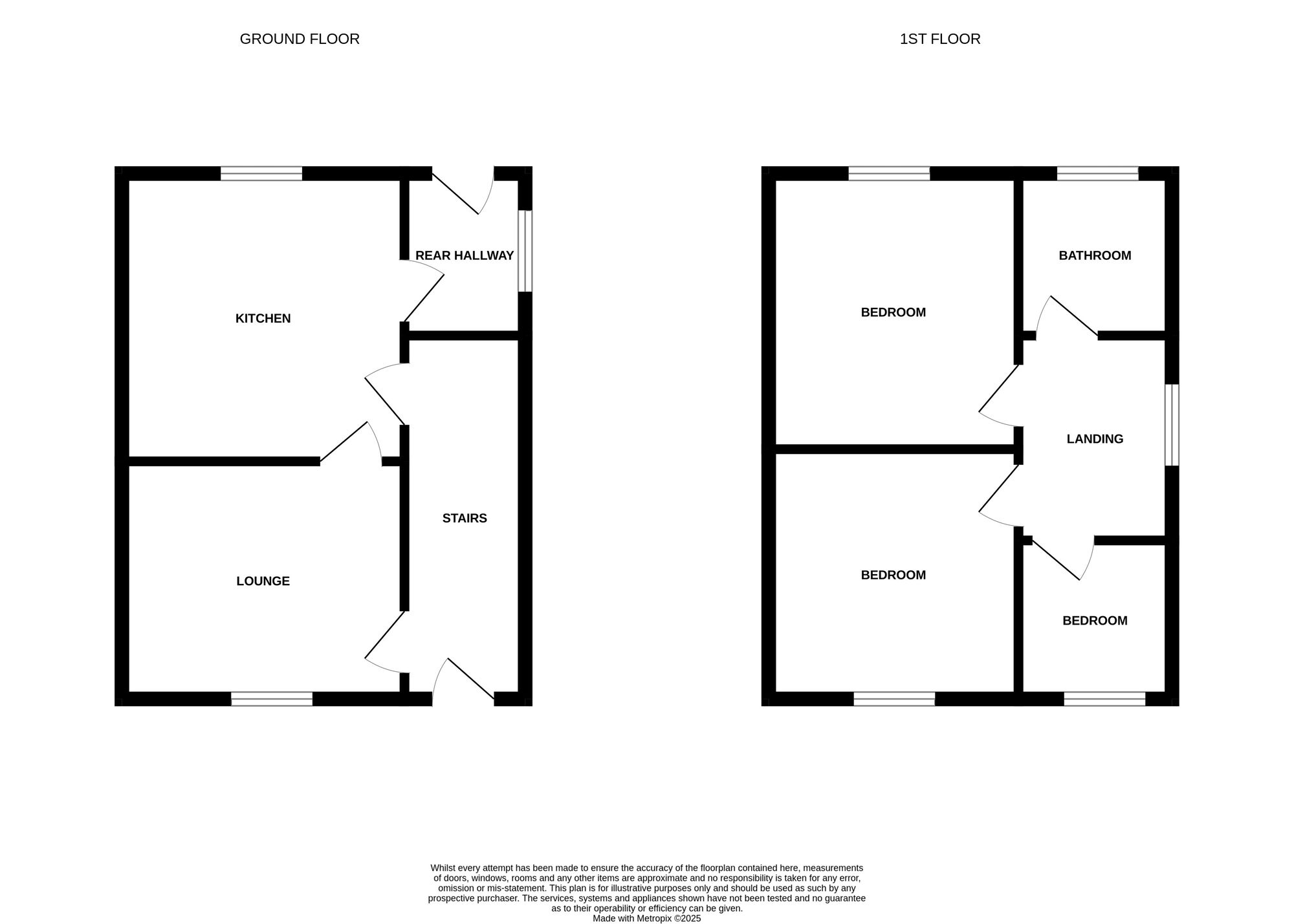 Floorplan of 3 bedroom Semi Detached House for sale, Knutton Road, Newcastle, Staffordshire, ST5