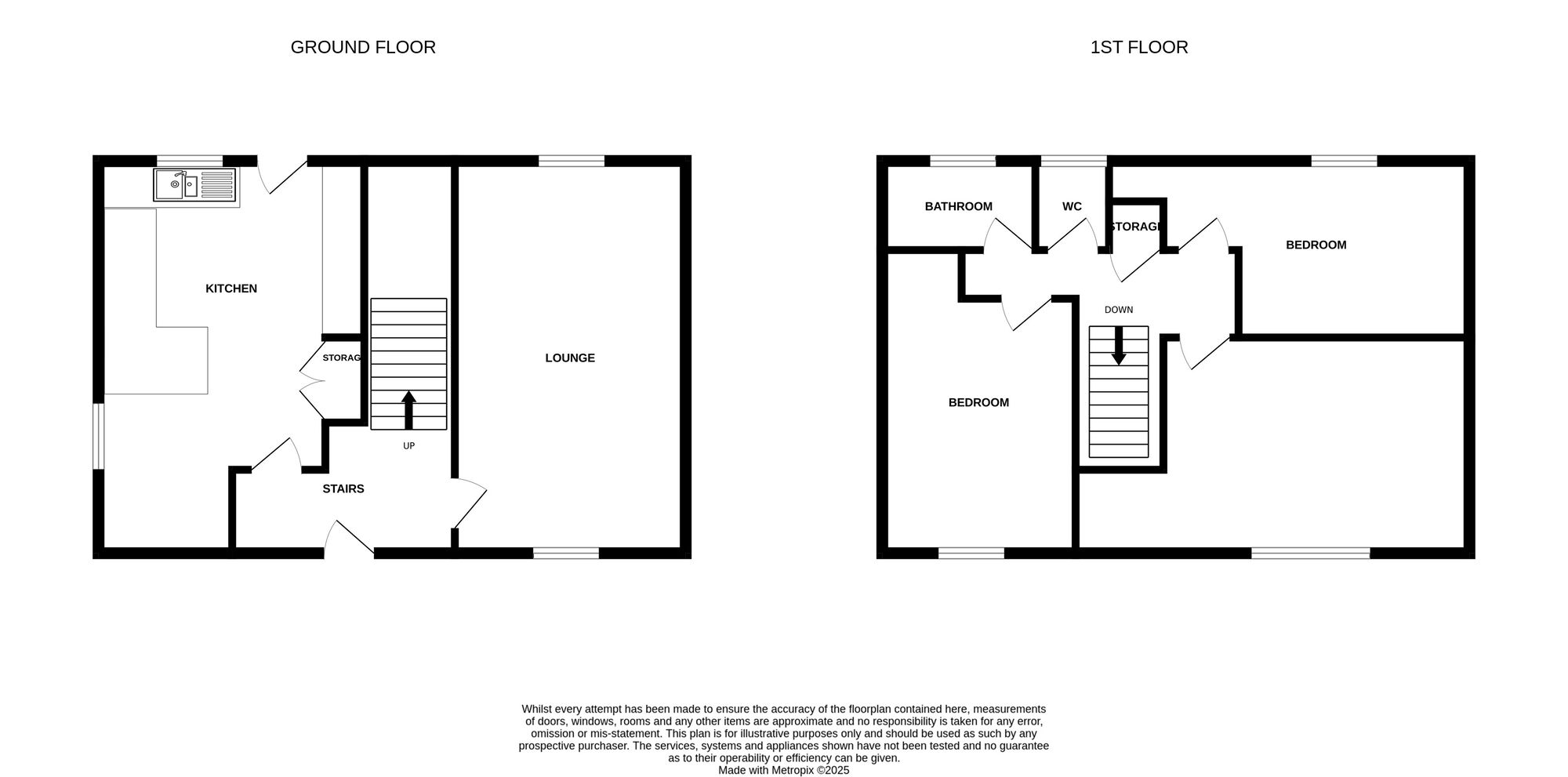 Floorplan of 3 bedroom End Terrace House for sale, Leaswood Place, Newcastle, Staffordshire, ST5