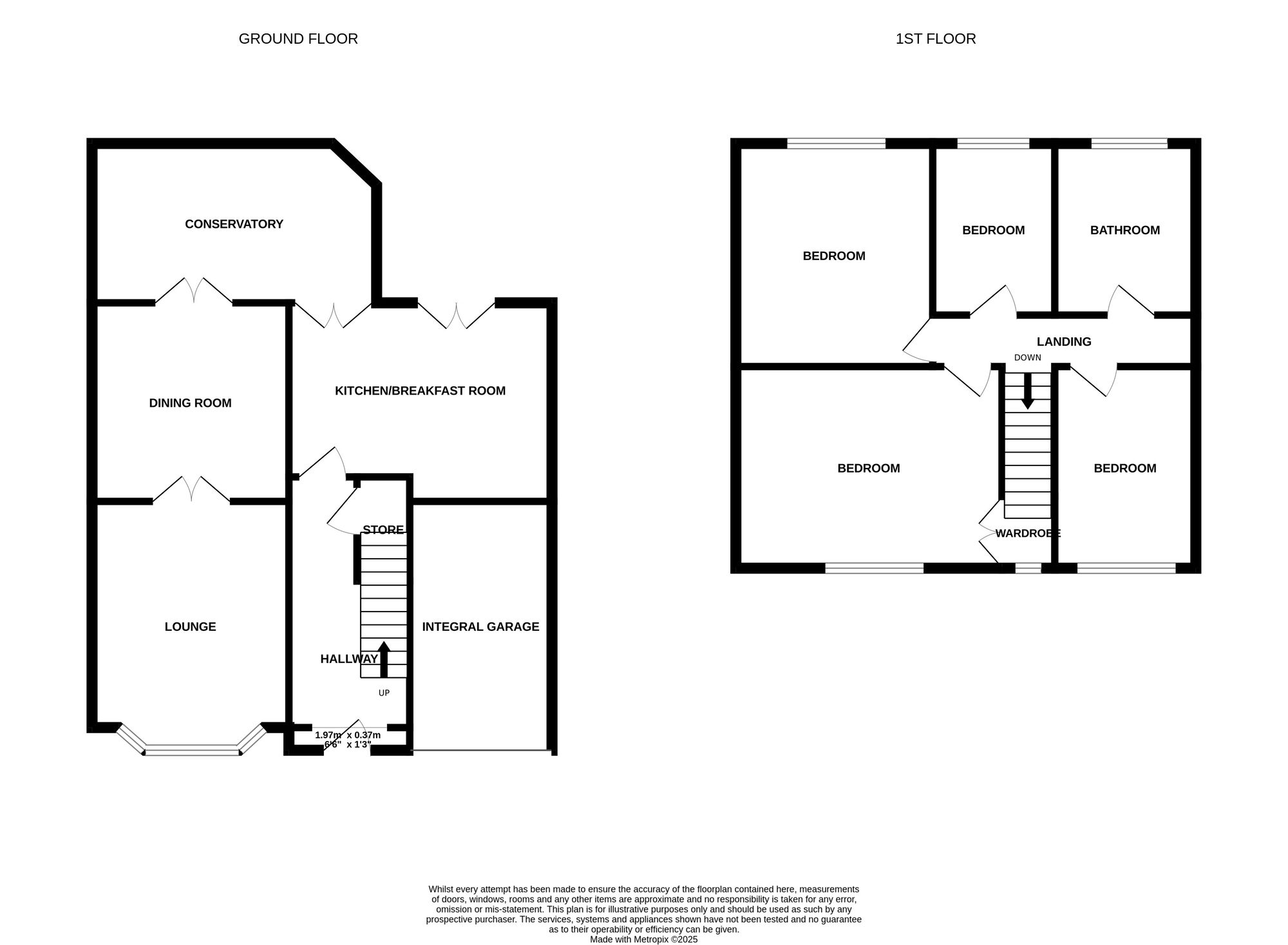 Floorplan of 4 bedroom Semi Detached House for sale, West View, Newcastle, Staffordshire, ST5
