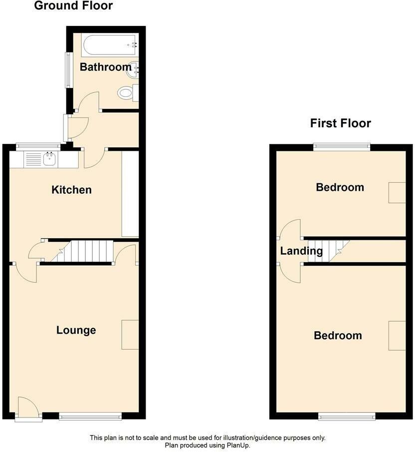 Floorplan of 2 bedroom Mid Terrace House to rent, Hatrell Street, Newcastle, Staffordshire, ST5