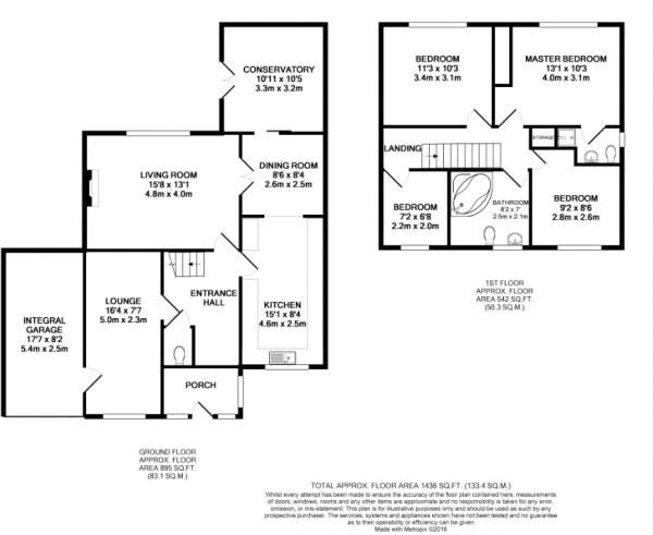 Floorplan of 4 bedroom Detached House for sale, Oakshaw Grove, Stoke-on-Trent, Staffordshire, ST4