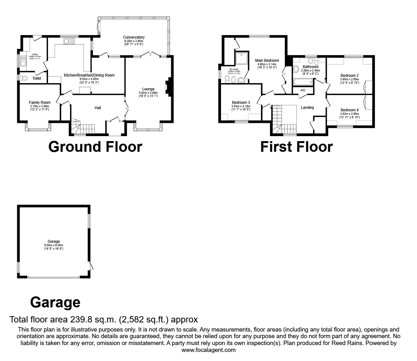 Floorplan of 4 bedroom Detached House for sale, Guernsey Drive, Newcastle, Staffordshire, ST5