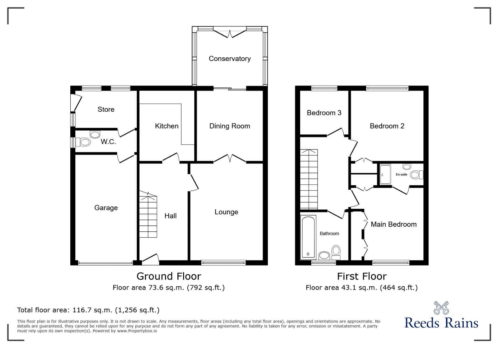 Floorplan of 3 bedroom  House for sale, Thistleberry Avenue, Newcastle, Staffordshire, ST5
