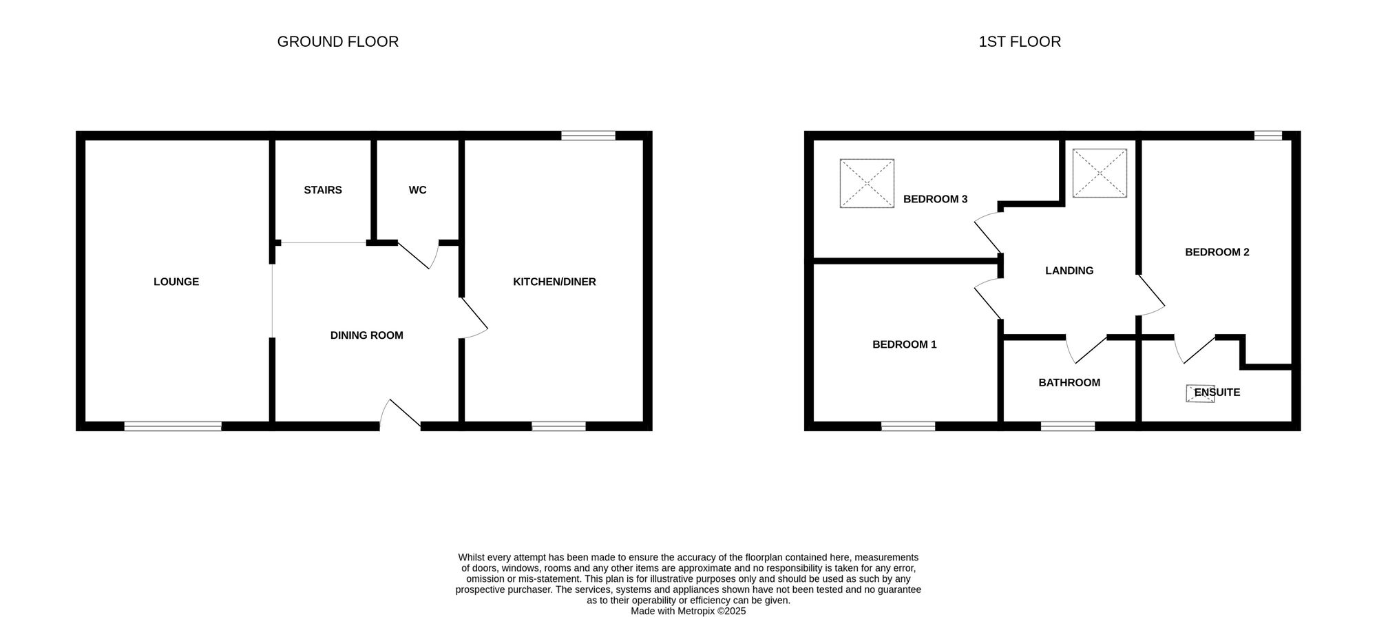 Floorplan of 3 bedroom Mid Terrace House for sale, Birches Farm Mews, Madeley, Staffordshire, CW3