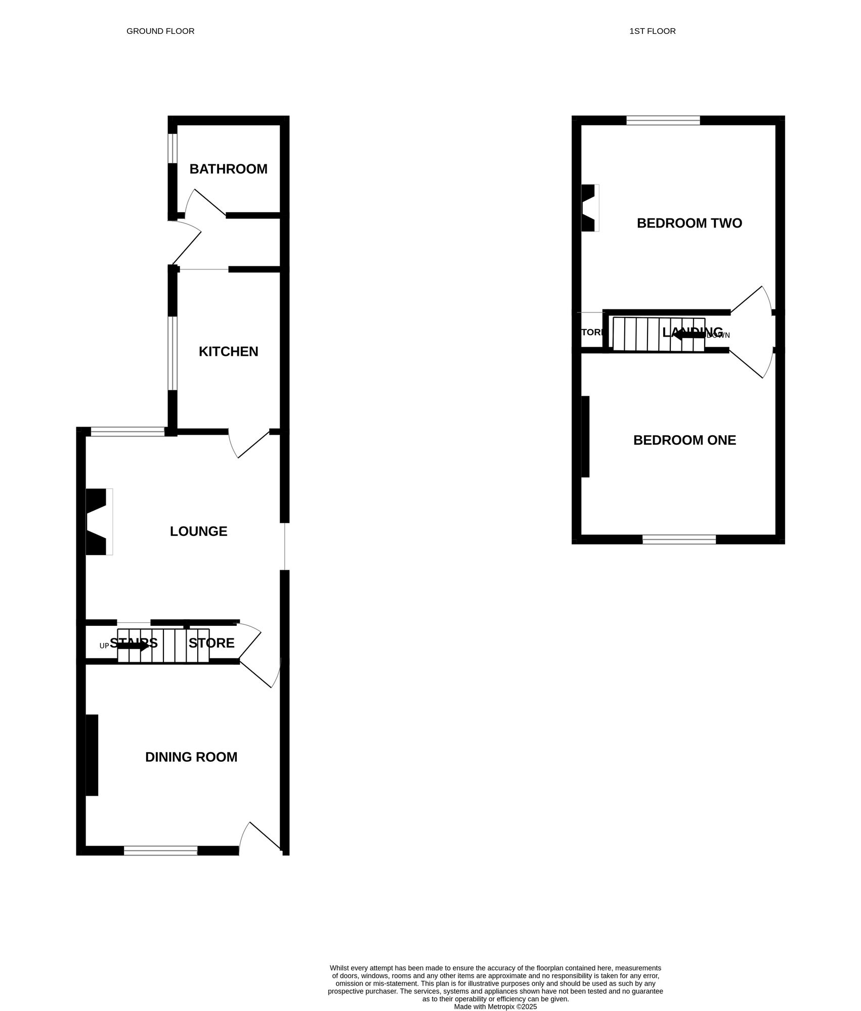 Floorplan of 2 bedroom Mid Terrace House for sale, Fielding Street, Stoke-on-Trent, Staffordshire, ST4