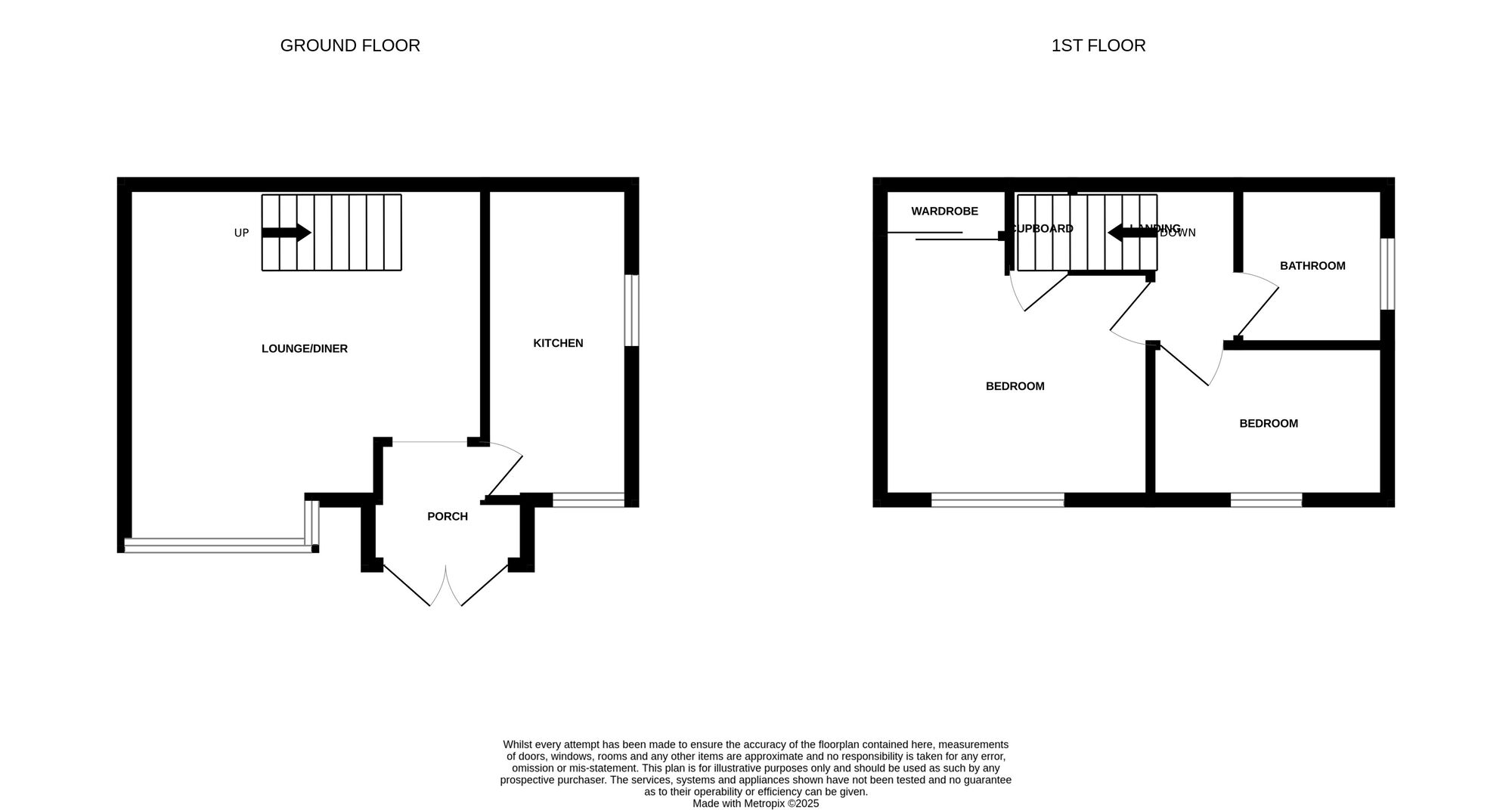 Floorplan of 2 bedroom End Terrace House for sale, Cresswell Avenue, Newcastle, Staffordshire, ST5