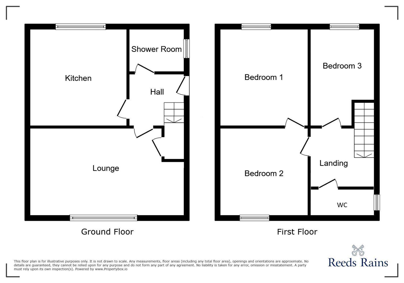 Floorplan of 3 bedroom Semi Detached House to rent, Bath Road, Newcastle, Staffordshire, ST5