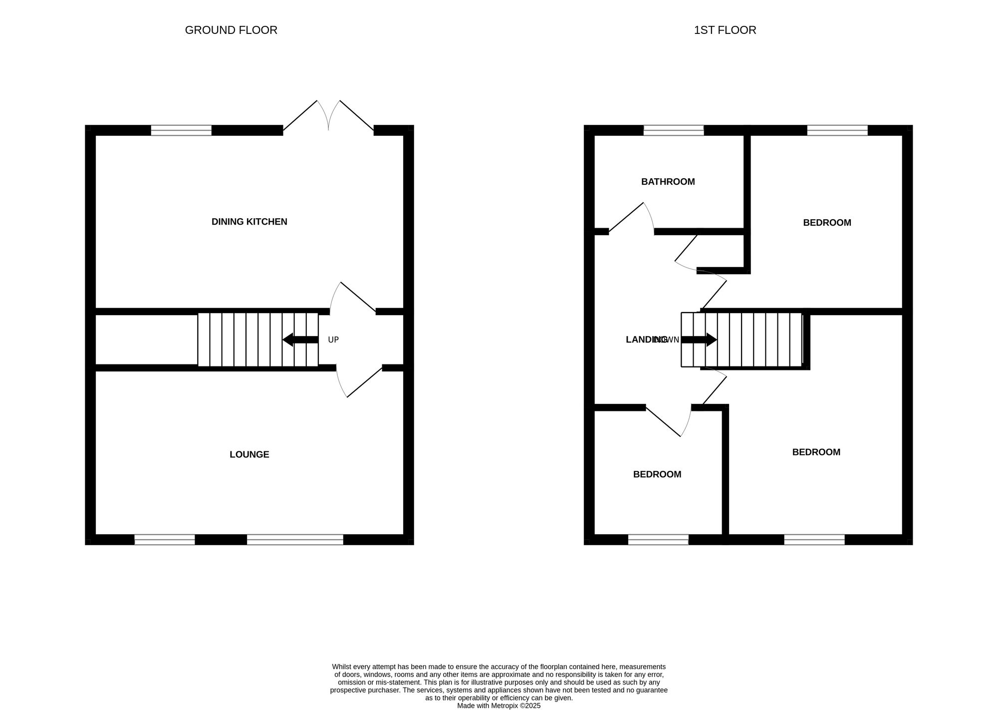 Floorplan of 3 bedroom Semi Detached House for sale, Soames Crescent, Stoke-on-Trent, Staffordshire, ST3