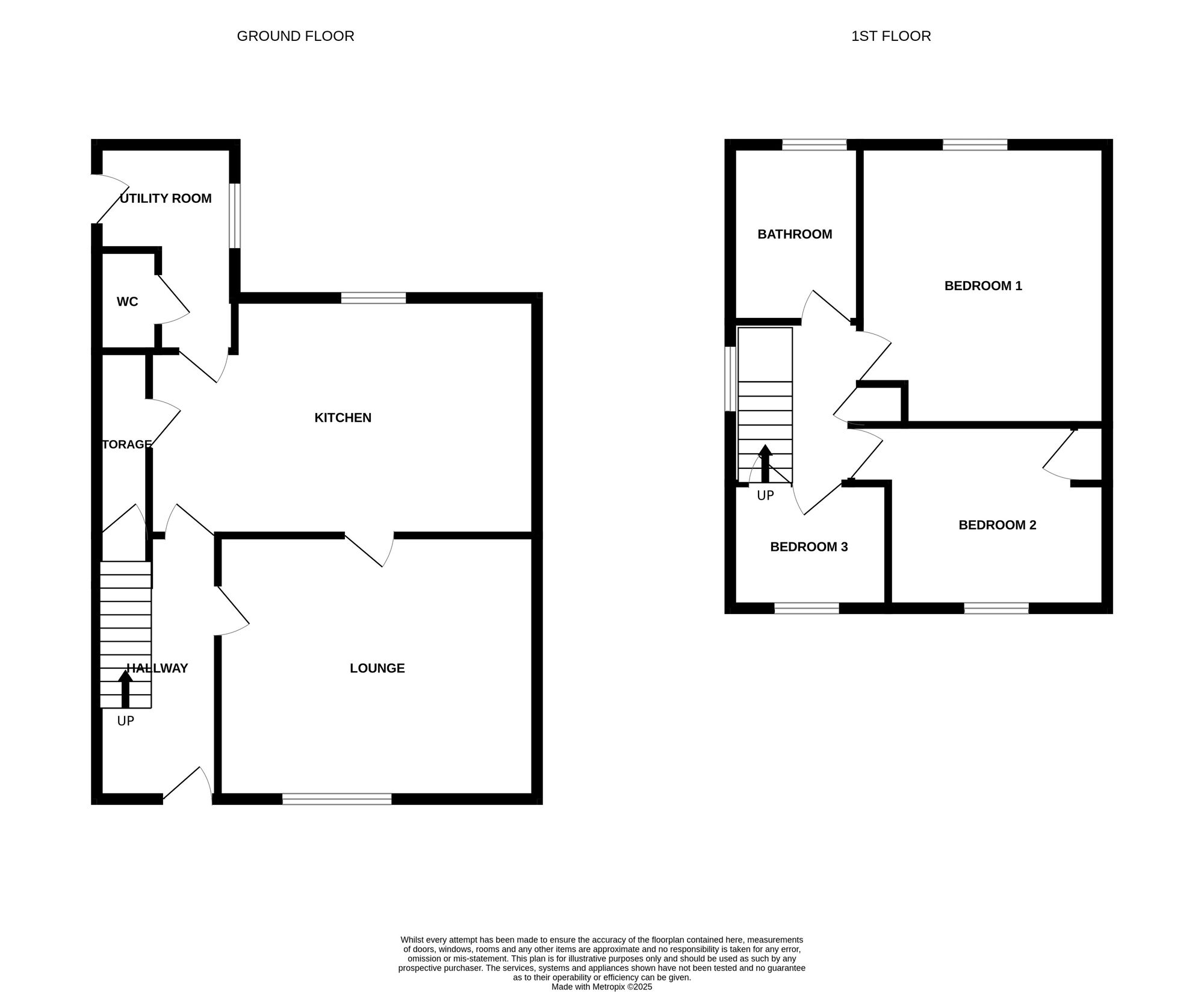 Floorplan of 3 bedroom Semi Detached House for sale, Bedford Crescent, Newcastle, Staffordshire, ST5
