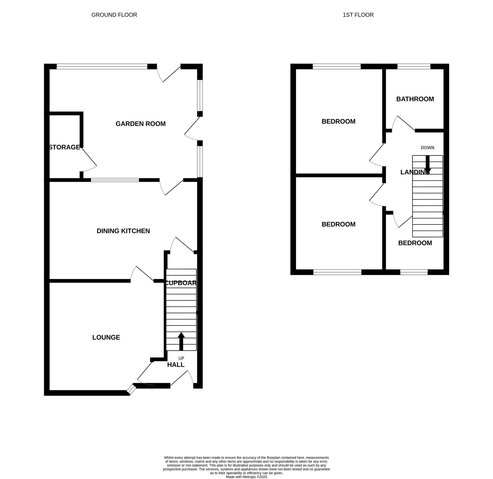 Floorplan of 3 bedroom Mid Terrace House for sale, Hempstalls Lane, Newcastle, Staffordshire, ST5