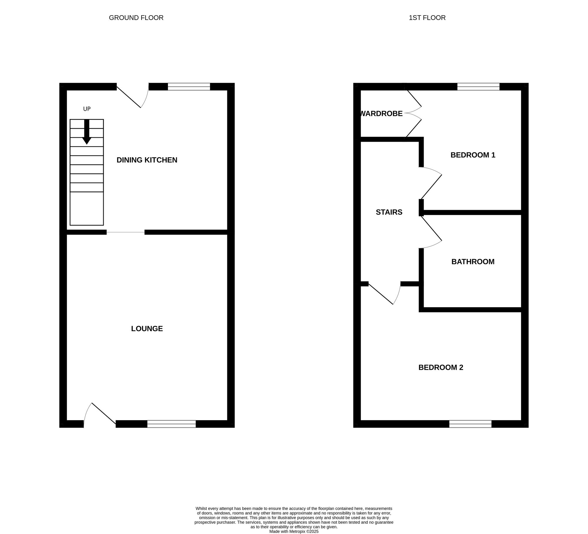 Floorplan of 2 bedroom Mid Terrace House for sale, Freehold Street, Newcastle, Staffordshire, ST5