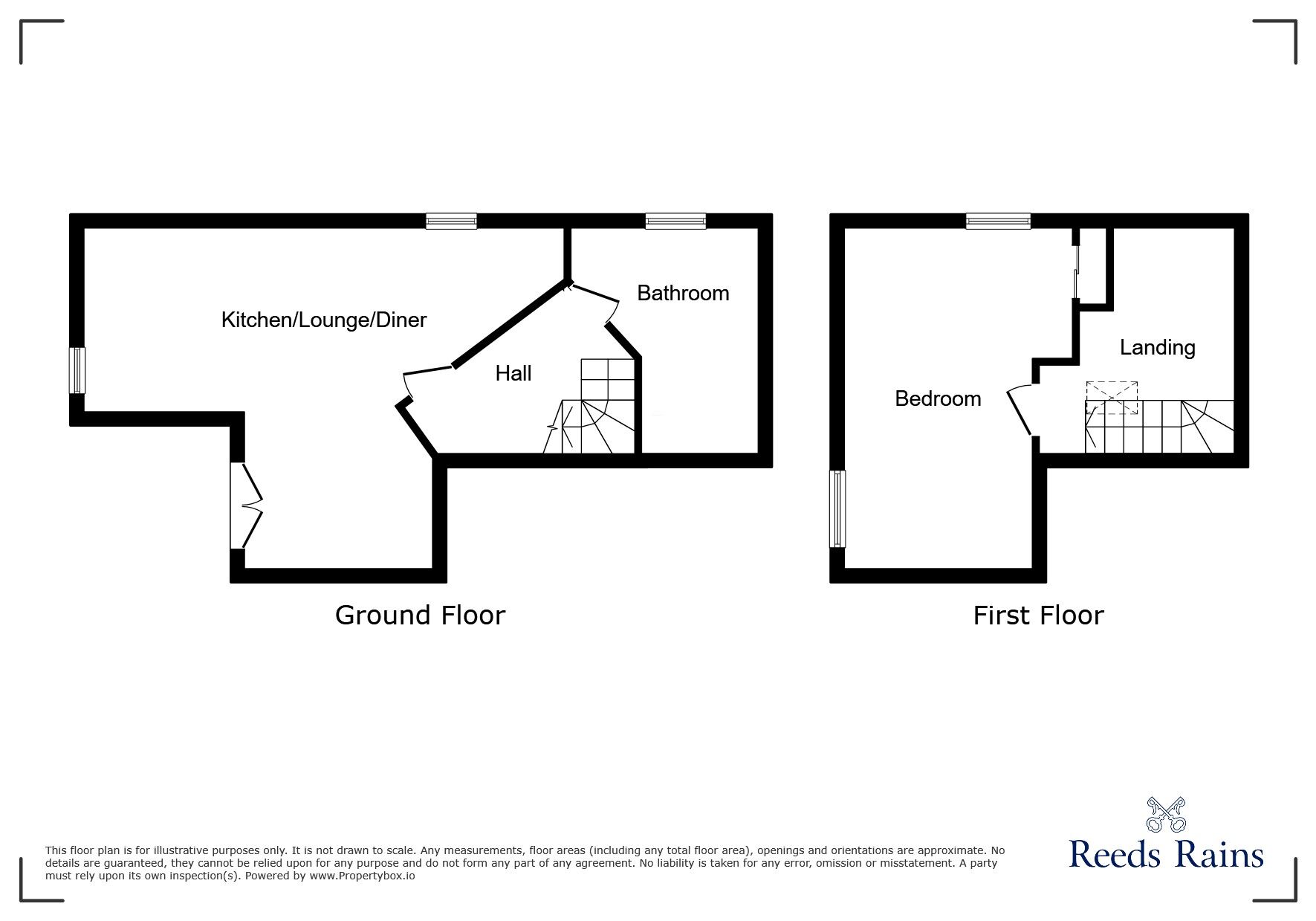 Floorplan of 1 bedroom  Flat for sale, Garnett Road West, Newcastle, Staffordshire, ST5