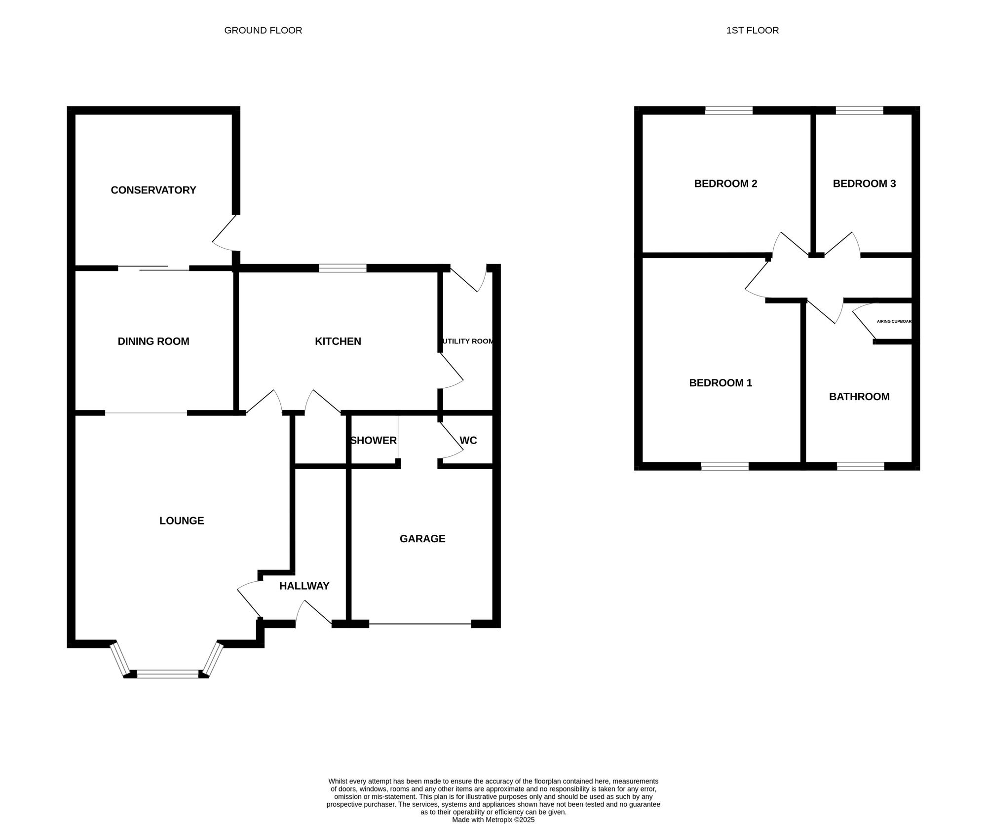 Floorplan of 3 bedroom Detached House for sale, Lancaster Road, Newcastle, Staffordshire, ST5