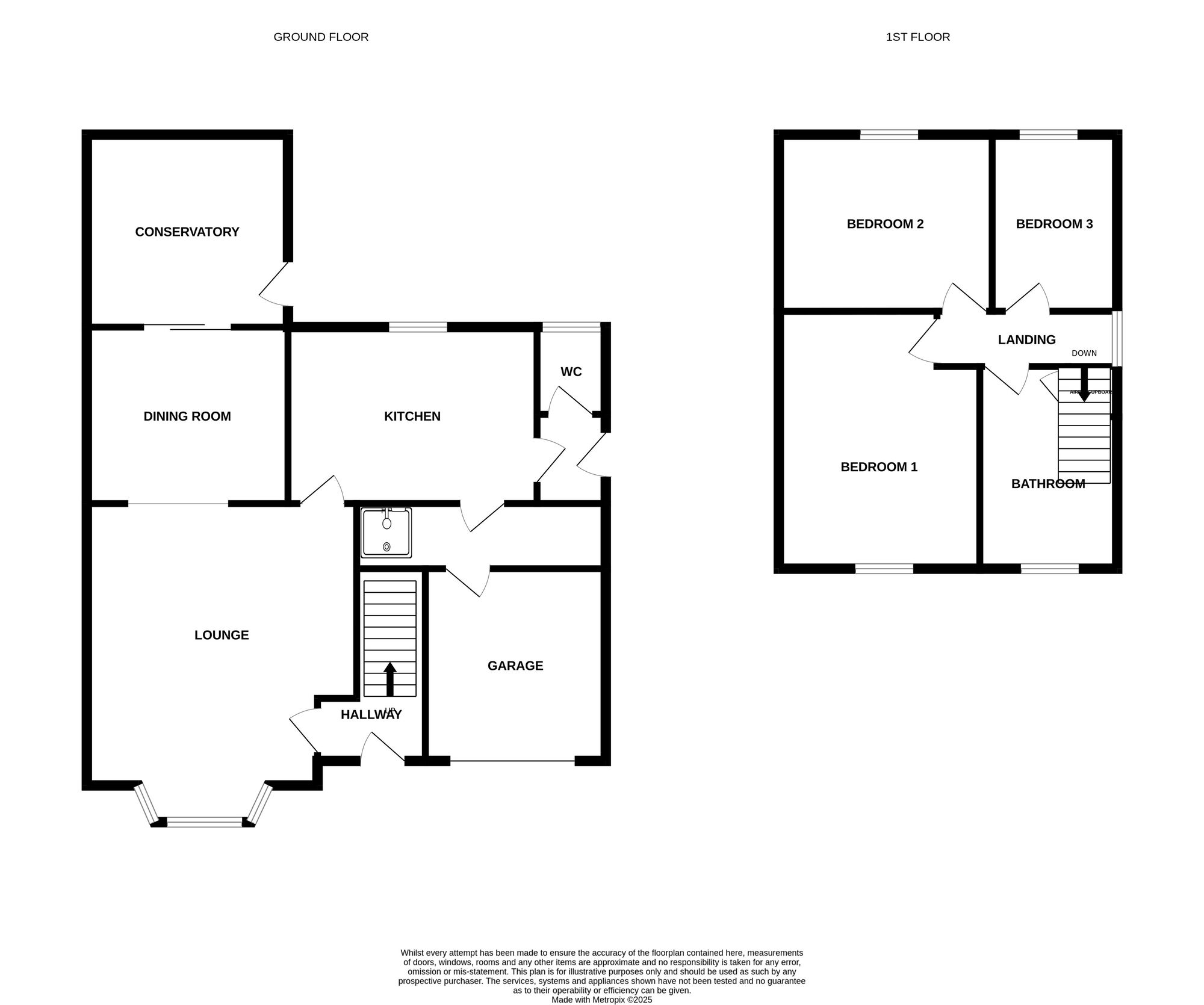 Floorplan of 3 bedroom Detached House for sale, Lancaster Road, Newcastle, Staffordshire, ST5