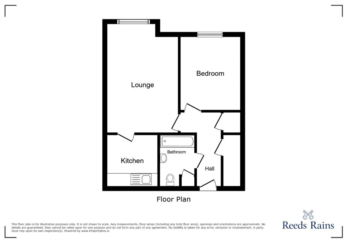 Floorplan of 1 bedroom Flat to rent, Gordon Street, Newcastle, Staffordshire, ST5