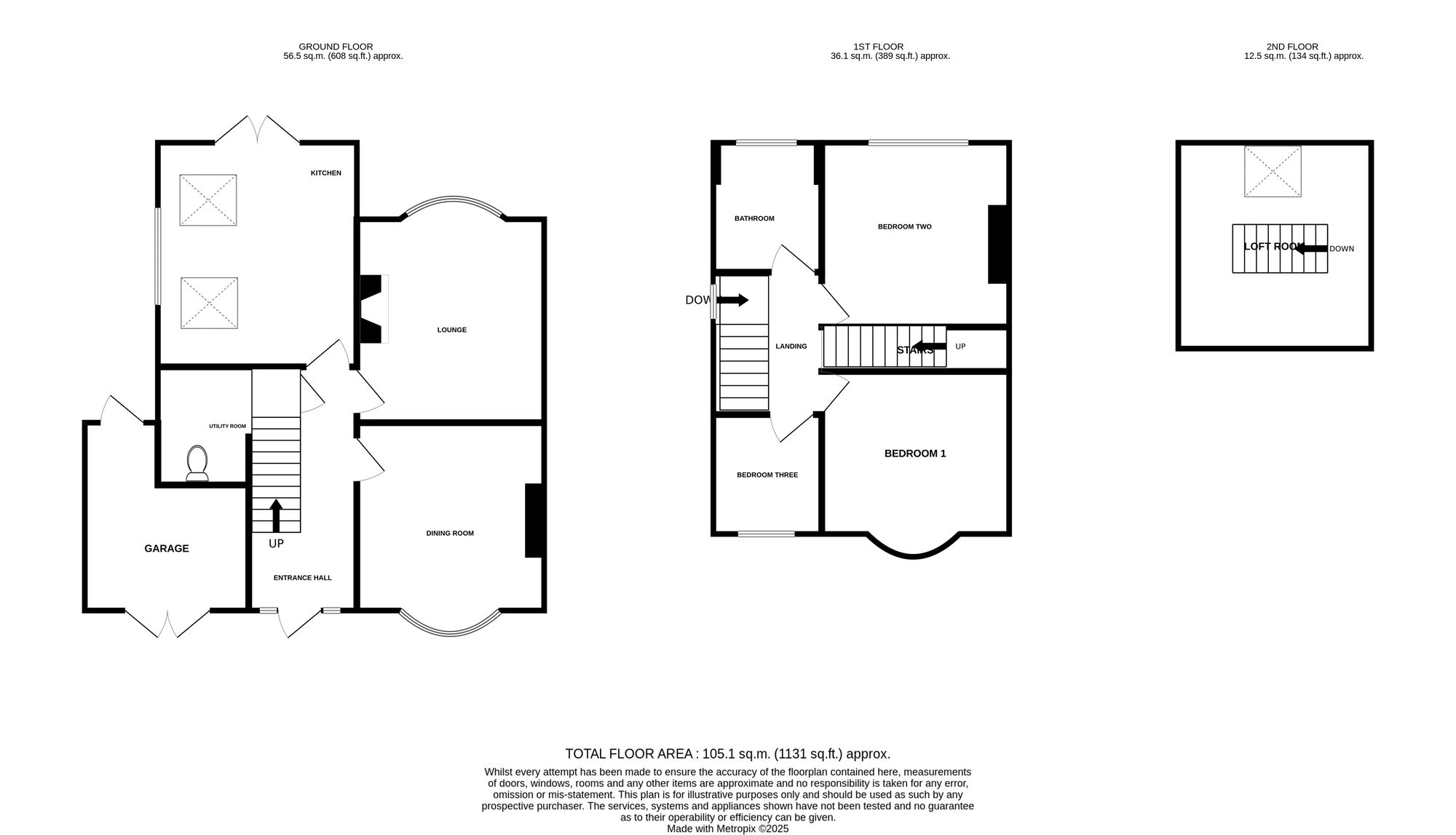 Floorplan of 3 bedroom Semi Detached House for sale, Parkwood Avenue, Stoke-on-Trent, Staffordshire, ST4