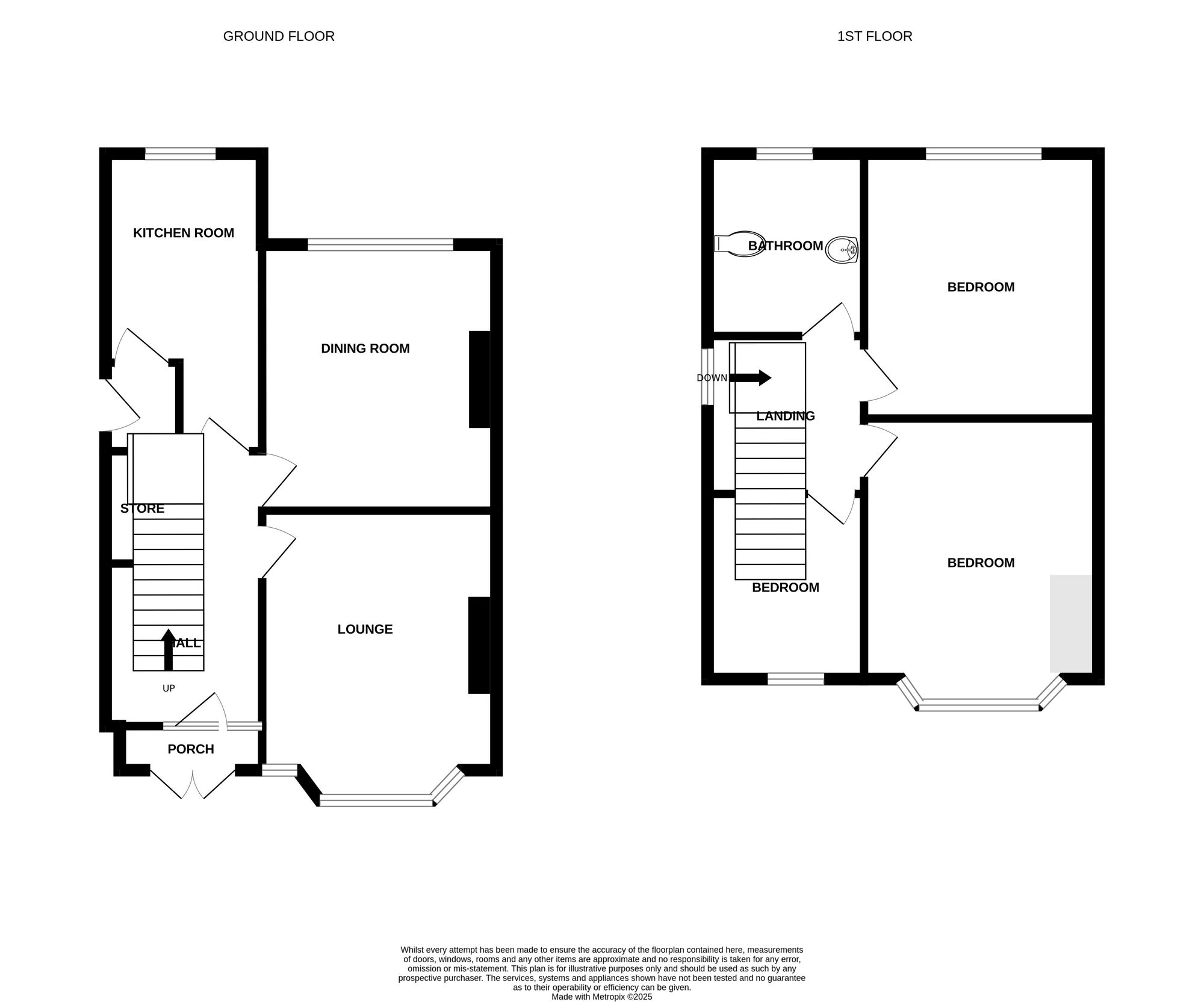 Floorplan of 3 bedroom Semi Detached House for sale, Ashlands Grove, Stoke-on-Trent, Staffordshire, ST4