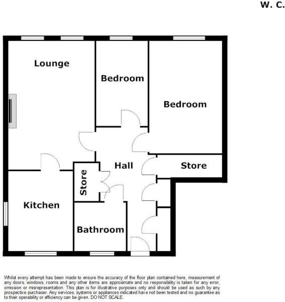 Floorplan of 2 bedroom  Flat to rent, Thistleberry Avenue, Newcastle, Staffordshire, ST5