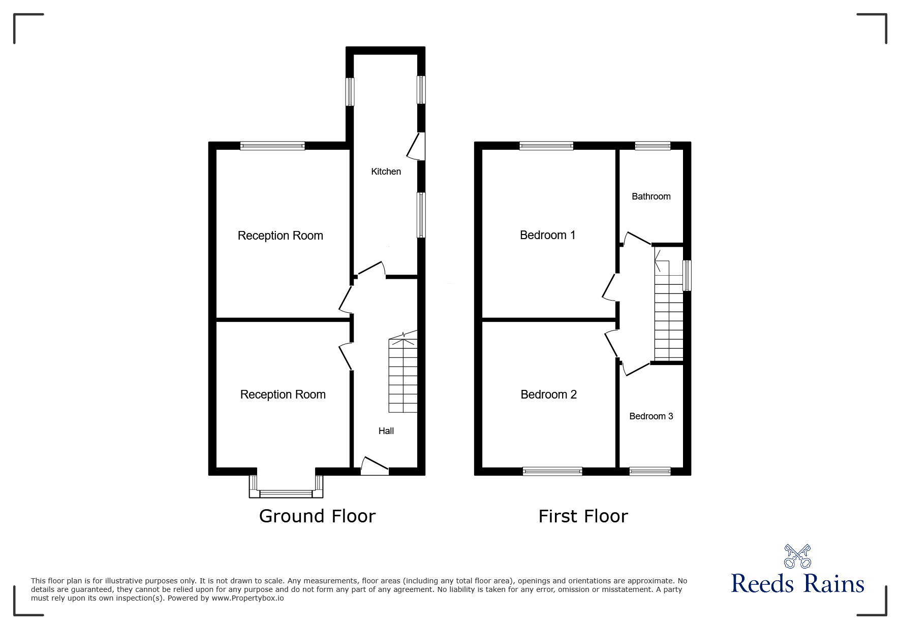 Floorplan of 3 bedroom Detached House for sale, Dividy Road, Stoke-on-Trent, Staffordshire, ST2