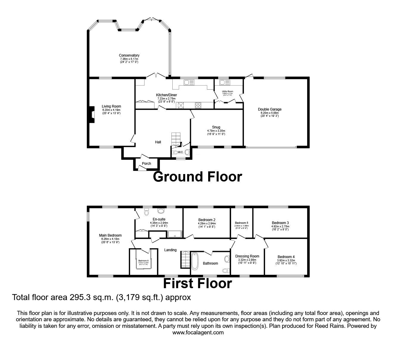 Floorplan of 6 bedroom Detached House for sale, London Road, Woore, Shropshire, CW3