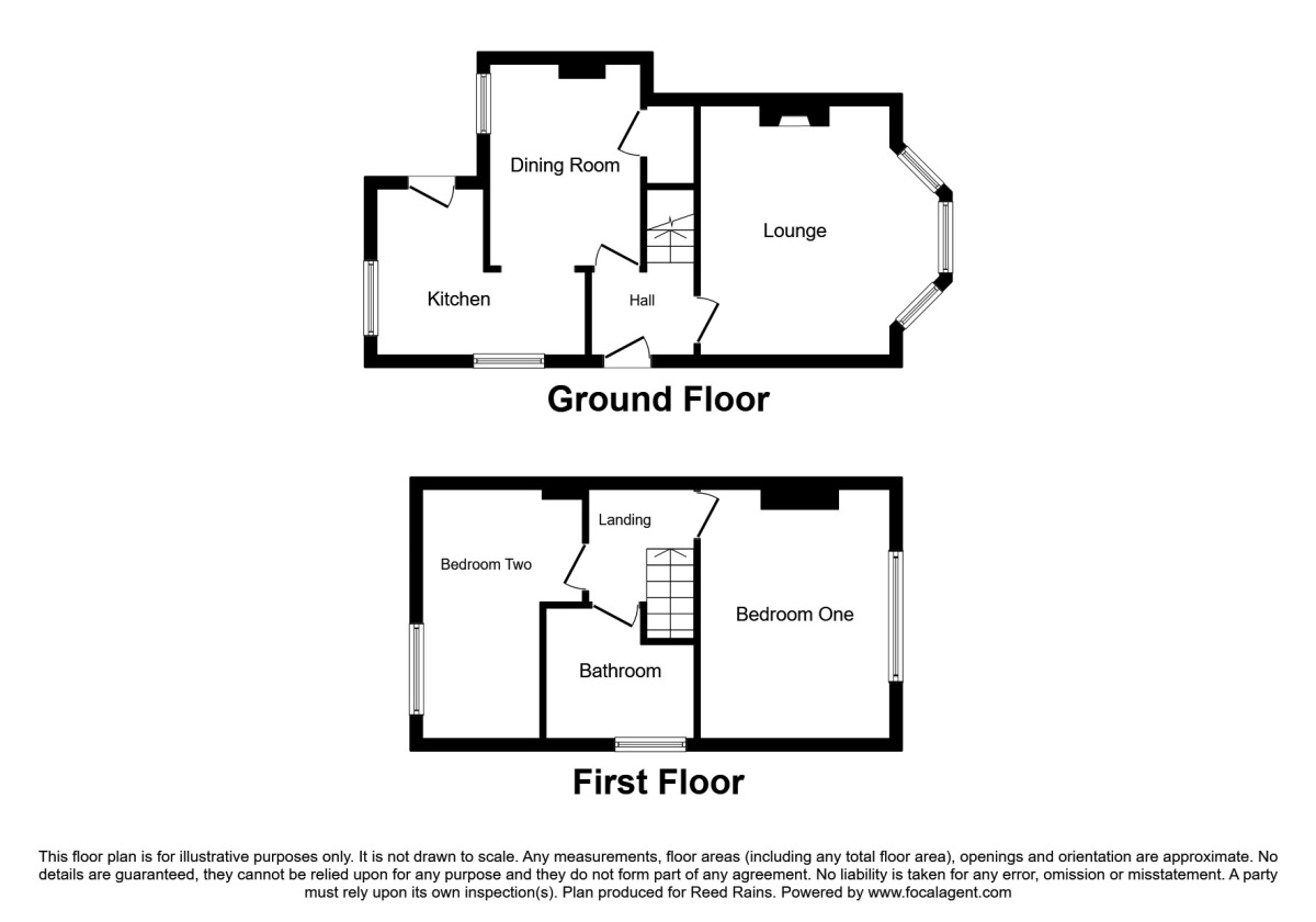 Floorplan of 2 bedroom Semi Detached House to rent, Liverpool Road, Newcastle, Staffordshire, ST5