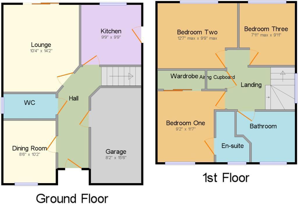 Floorplan of 3 bedroom Detached House for sale, Gadwall Croft, Newcastle, Staffordshire, ST5