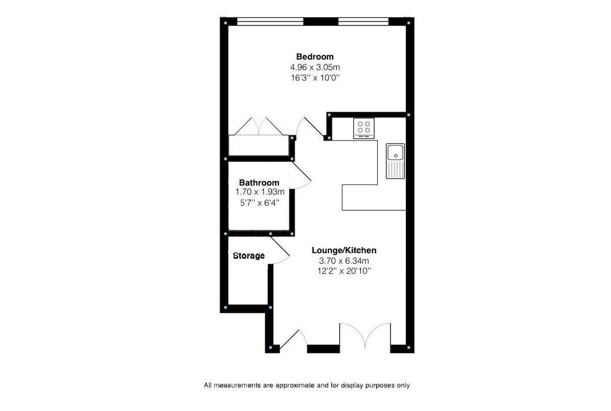 Floorplan of 1 bedroom Flat to rent, Beasley Avenue, Newcastle, Staffordshire, ST5