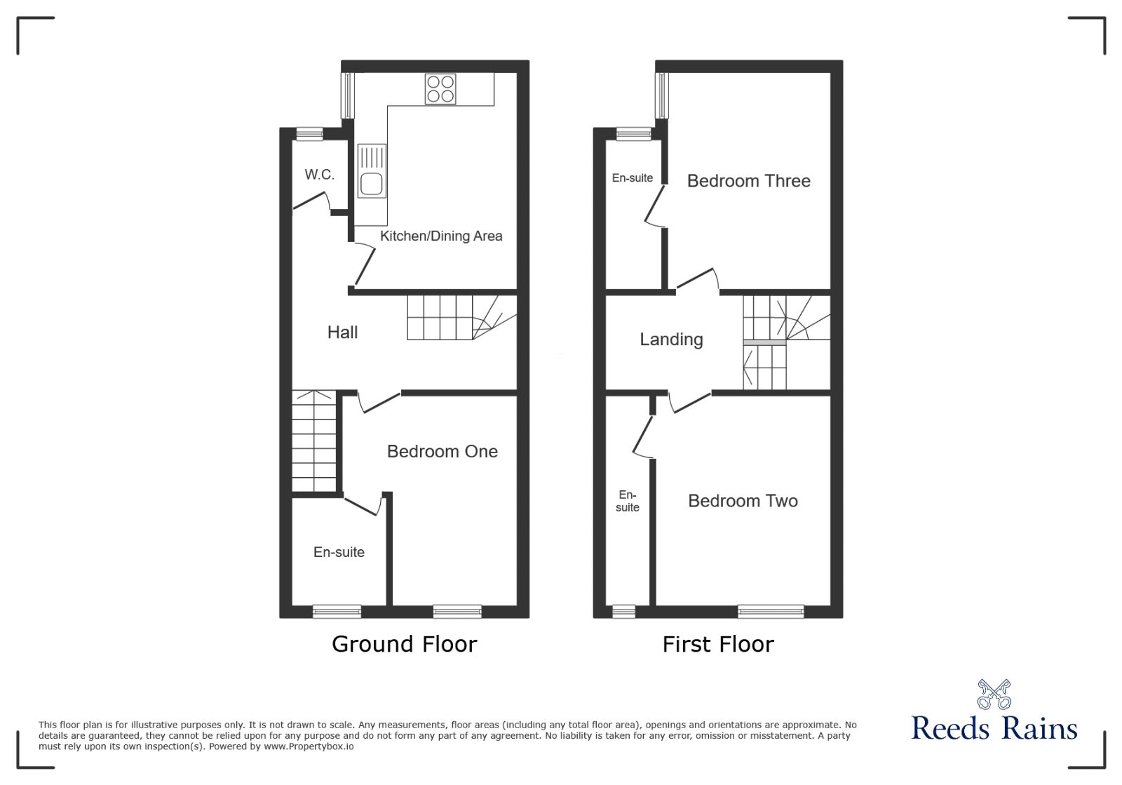 Floorplan of 3 bedroom Flat to rent, Brunswick Street, Newcastle, Staffordshire, ST5