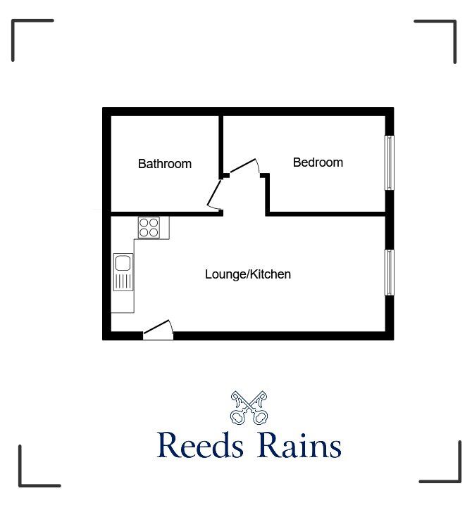 Floorplan of 1 bedroom Flat to rent, Gordon Street, Newcastle, Staffordshire, ST5