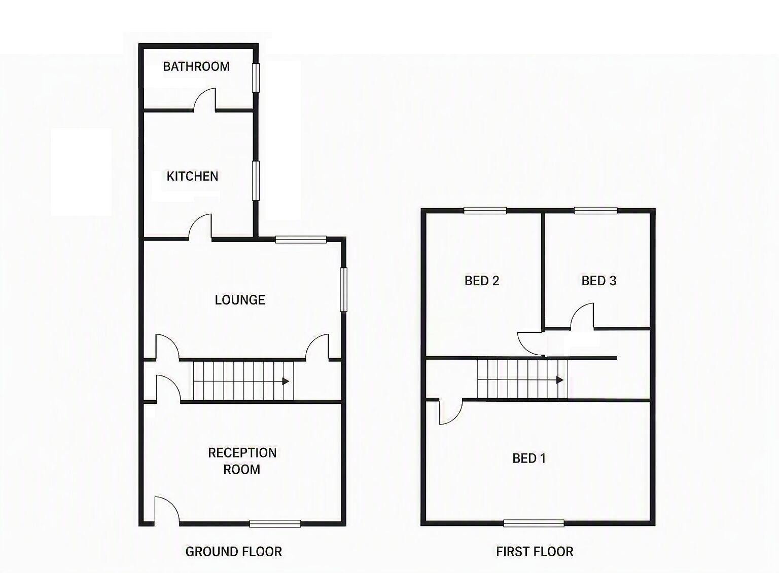 Floorplan of 3 bedroom Mid Terrace House for sale, Hope Street, Bignall End, Staffordshire, ST7