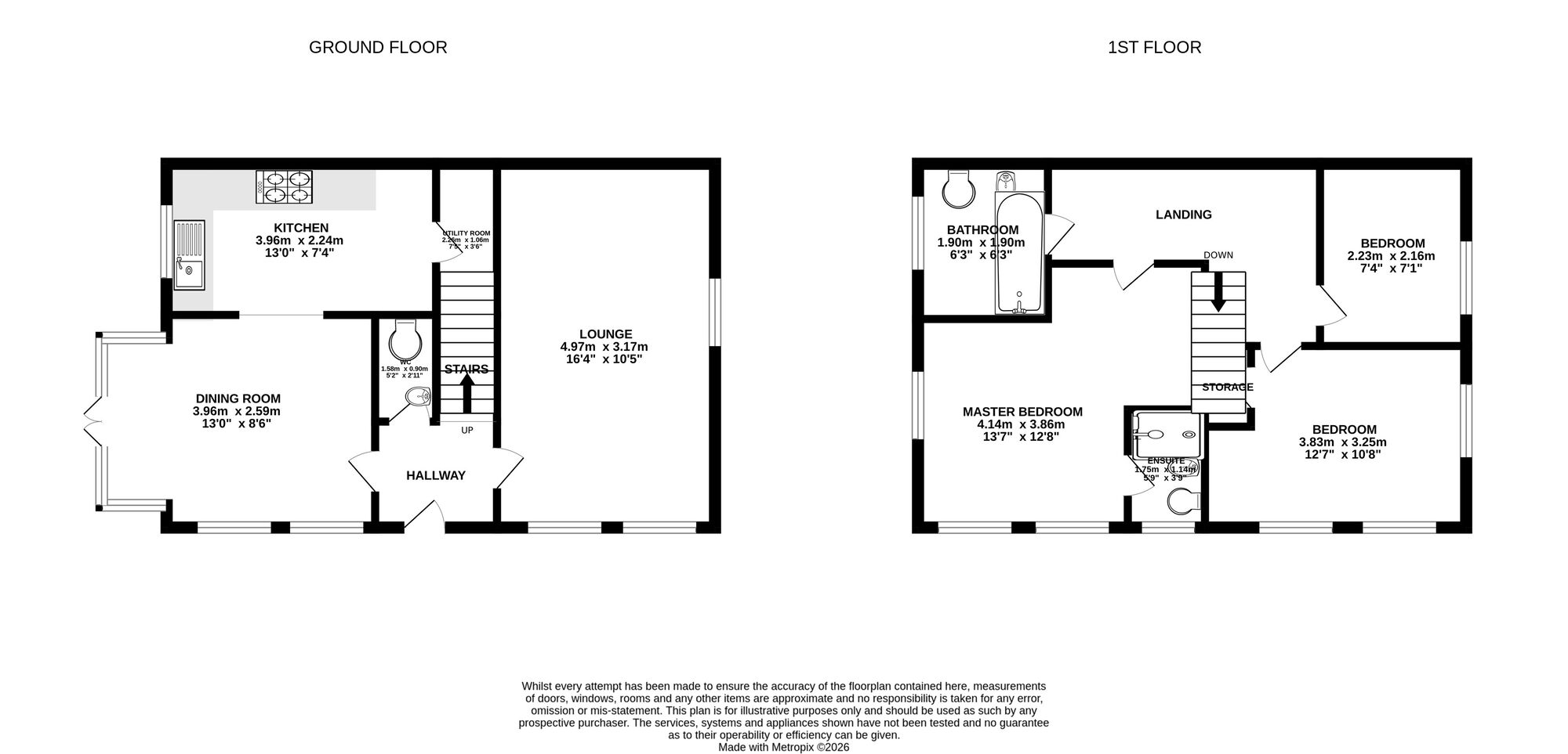 Floorplan of 3 bedroom Semi Detached House for sale, Navigation Way, Newcastle, Staffordshire, ST5
