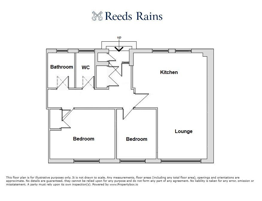 Floorplan of 2 bedroom Flat to rent, Gloucester Grange, Newcastle, Staffordshire, ST5