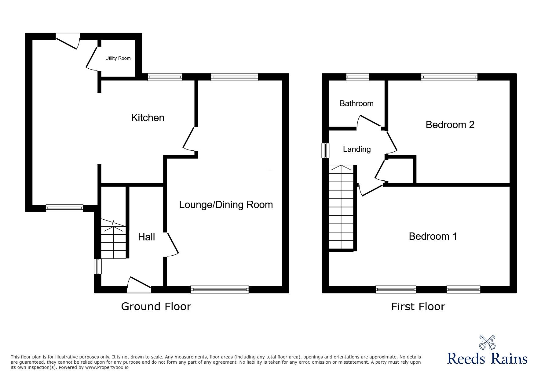 Floorplan of 3 bedroom Semi Detached House for sale, Grasmere Avenue, Newcastle, Staffordshire, ST5