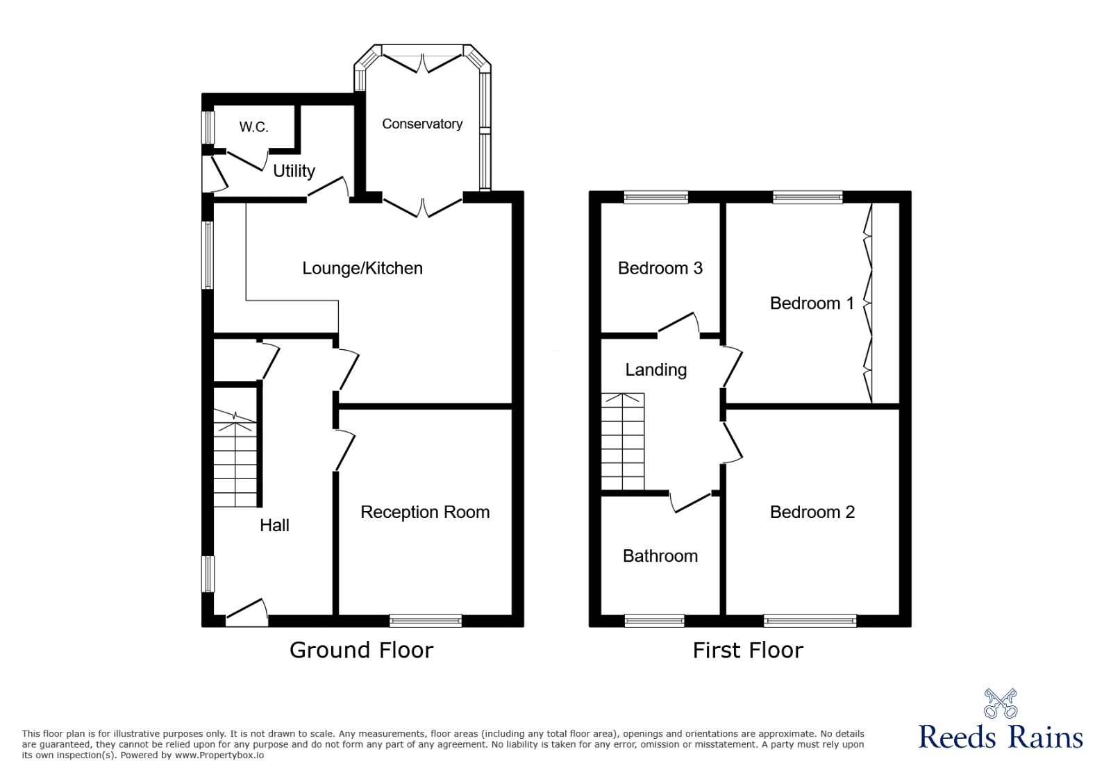 Floorplan of 3 bedroom Semi Detached House to rent, Clayton Road, Newcastle, Staffordshire, ST5