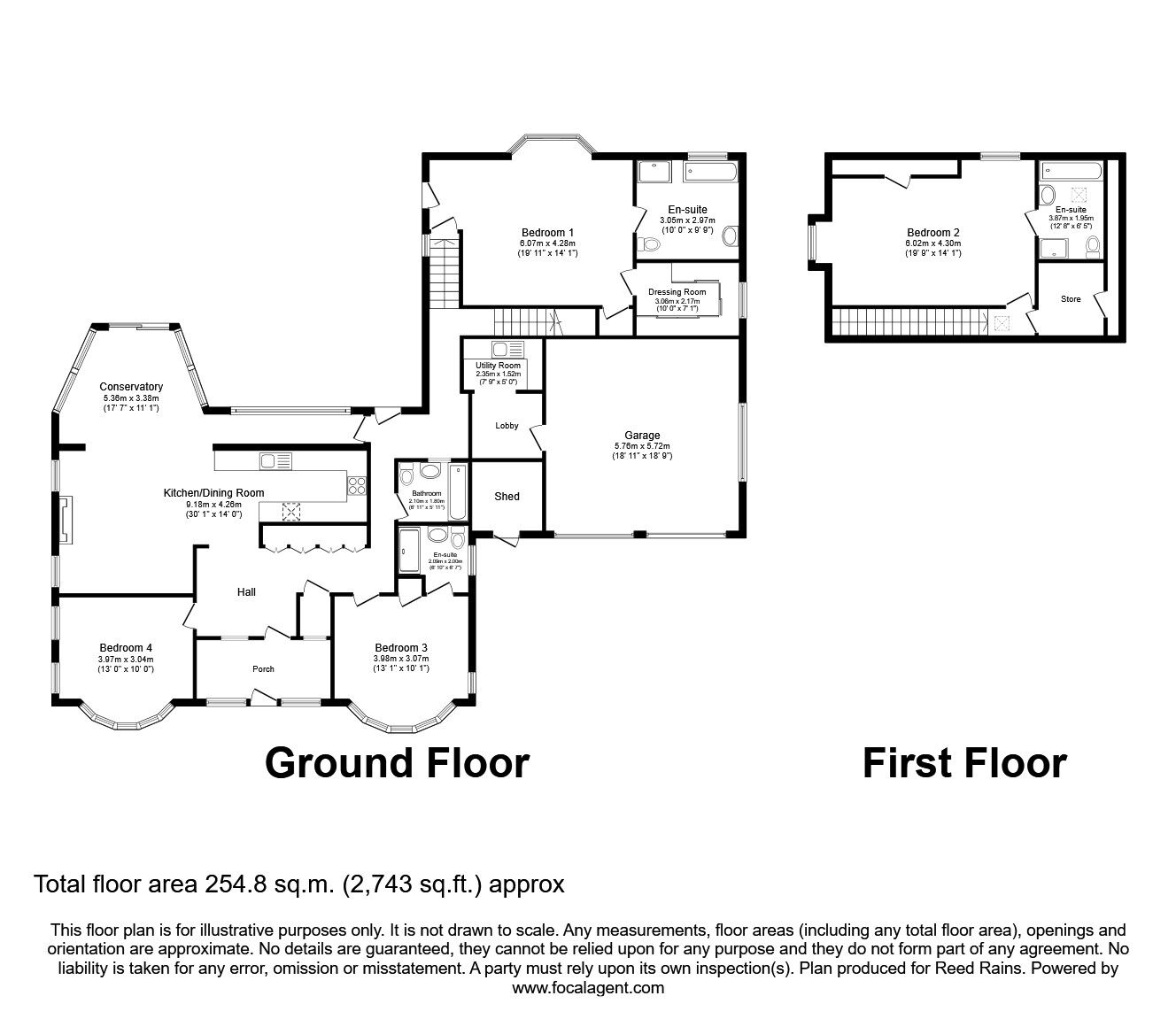 Floorplan of 4 bedroom Detached Bungalow to rent, Whitegate Lane, Whitegate, Cheshire, CW8
