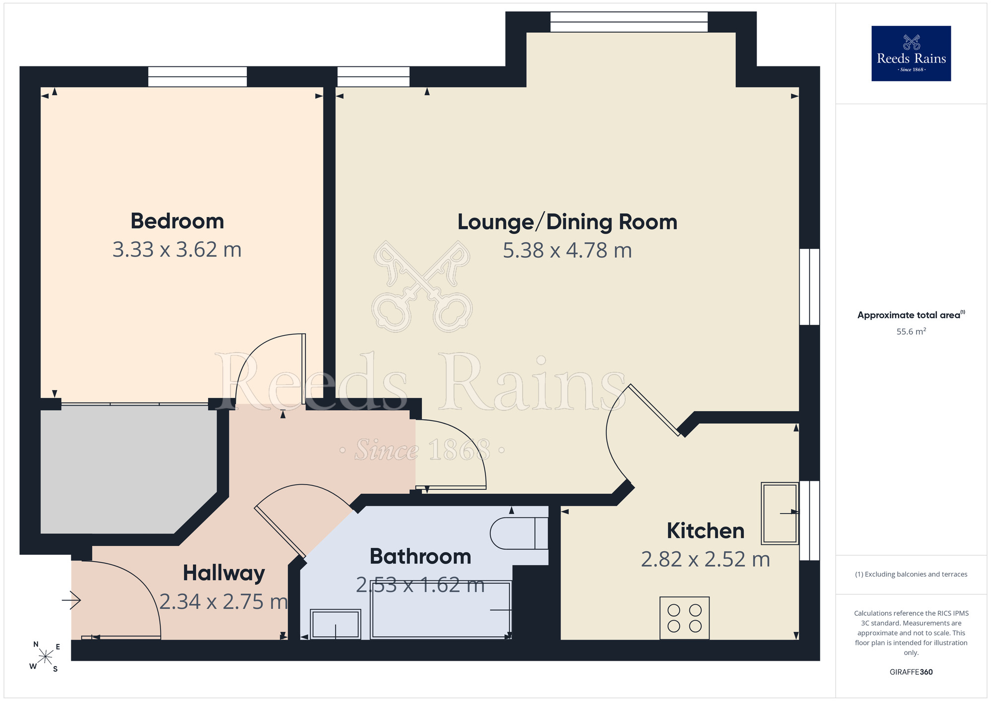 Floorplan of 1 bedroom Flat for sale, Sandbach Drive, Northwich, Cheshire, CW9