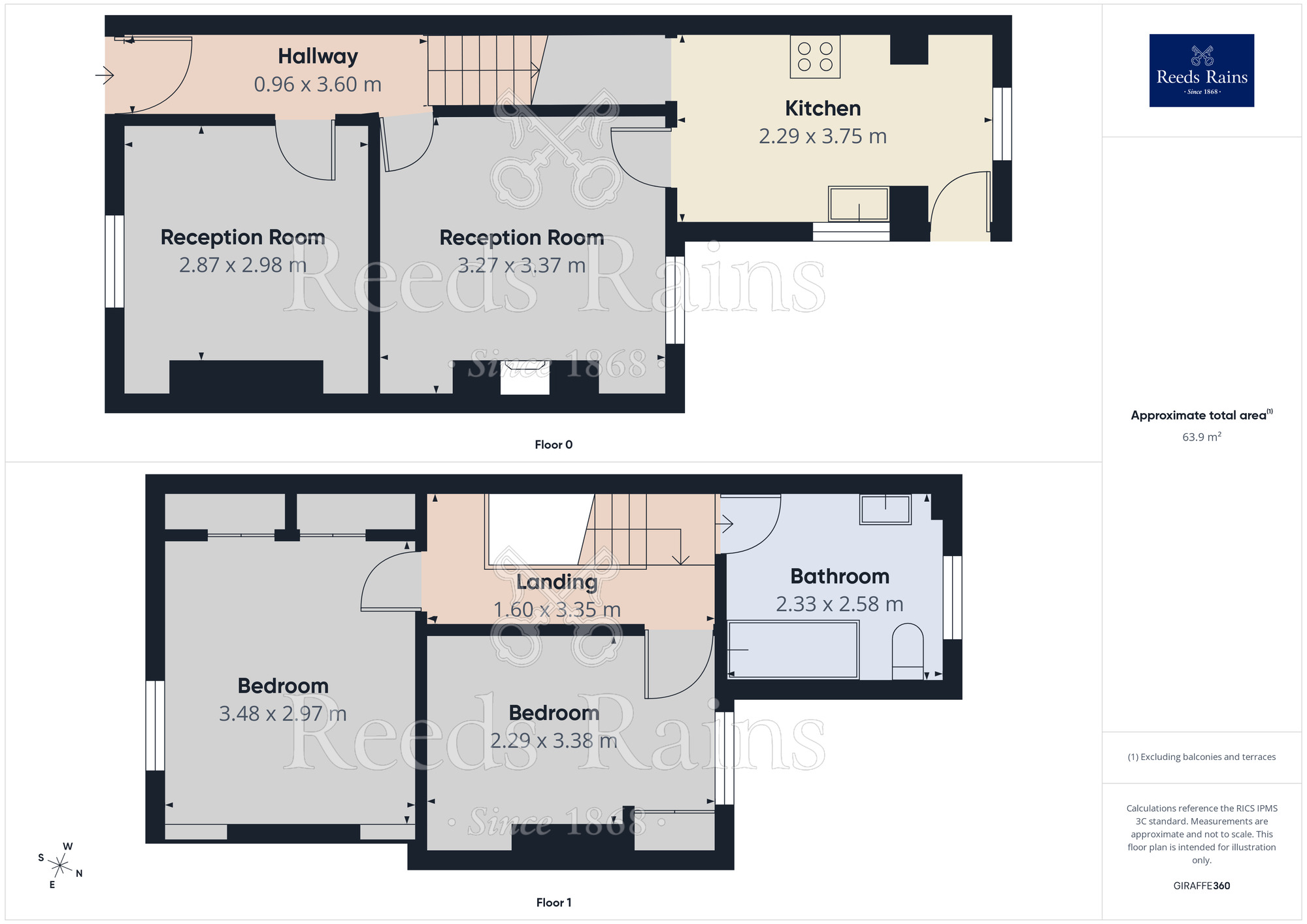 Floorplan of 2 bedroom Mid Terrace House to rent, Flower Street, Northwich, Cheshire, CW8