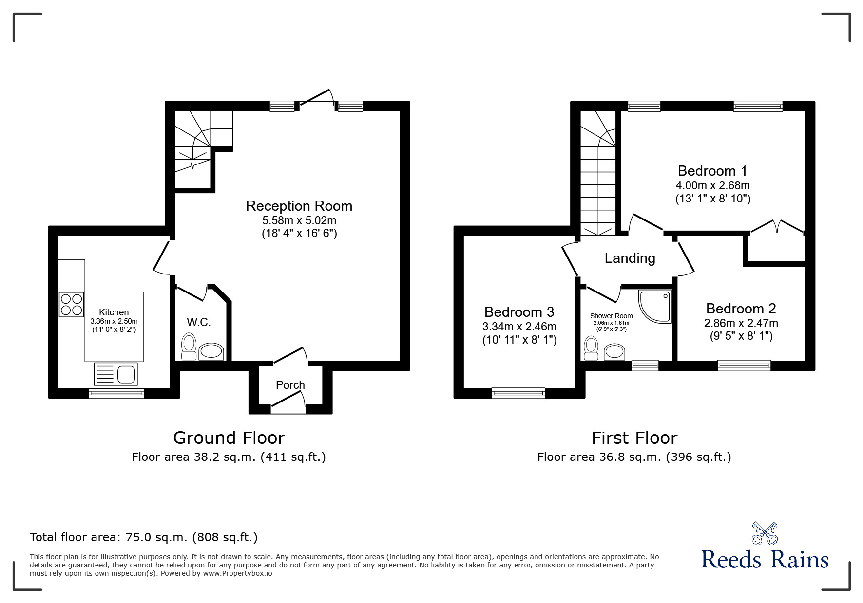 Floorplan of 3 bedroom Semi Detached House to rent, The Woodlands, Winnington Lane, Cheshire, CW8