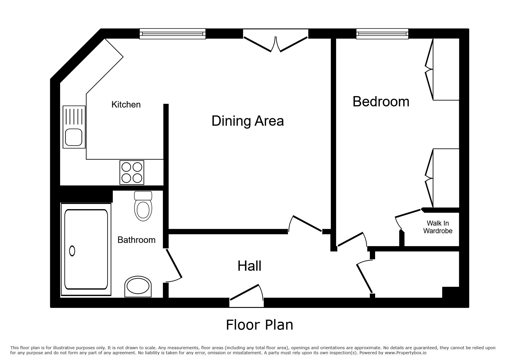 Floorplan of 1 bedroom  Flat for sale, Chester Way, Northwich, Cheshire, CW9