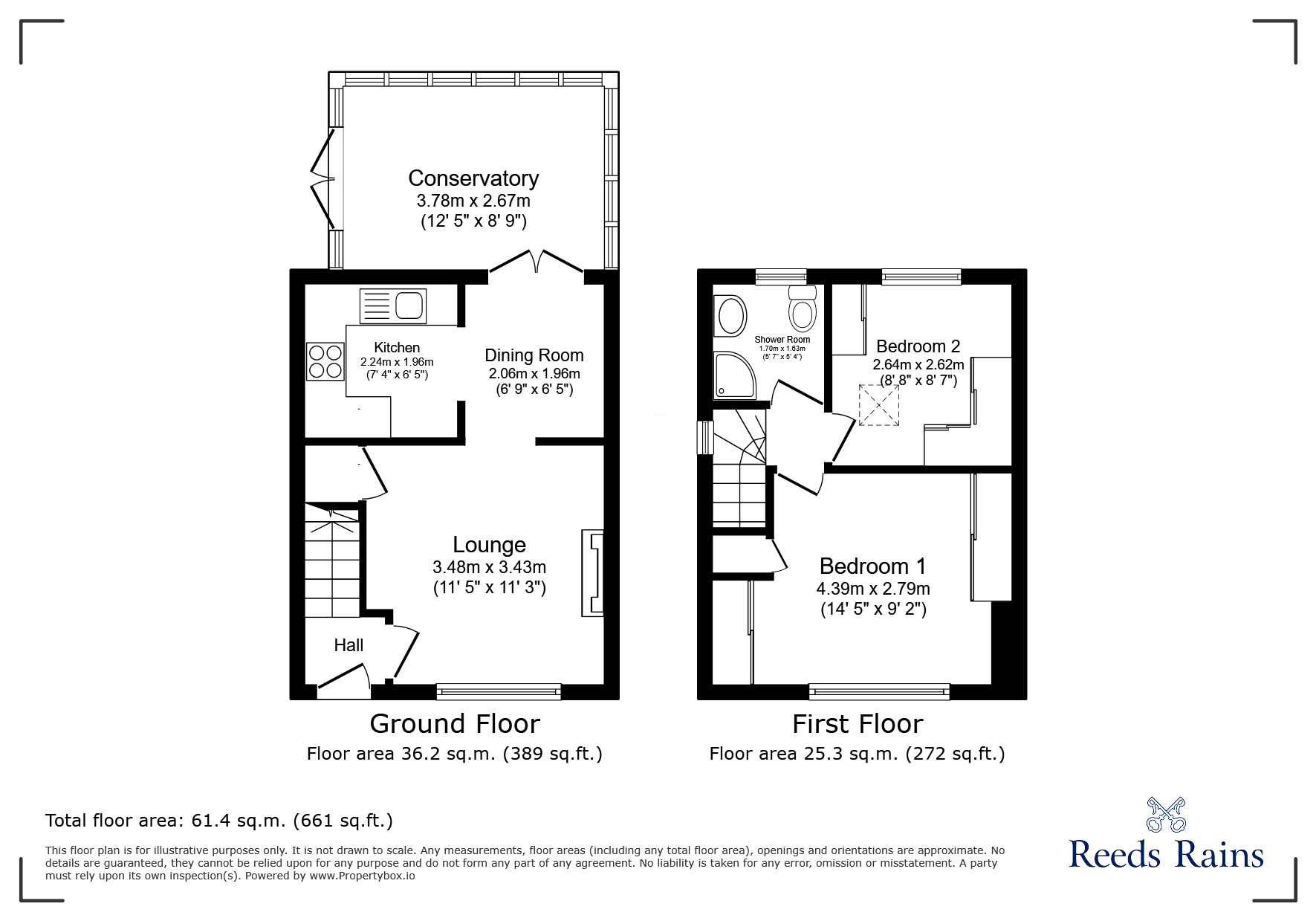 Floorplan of 2 bedroom Semi Detached House for sale, Bollington Avenue, Cheshire, CW9