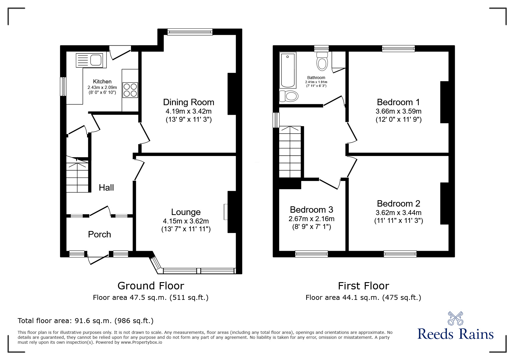 Floorplan of 3 bedroom Semi Detached House for sale, Snowdon Street, Northwich, Cheshire, CW8