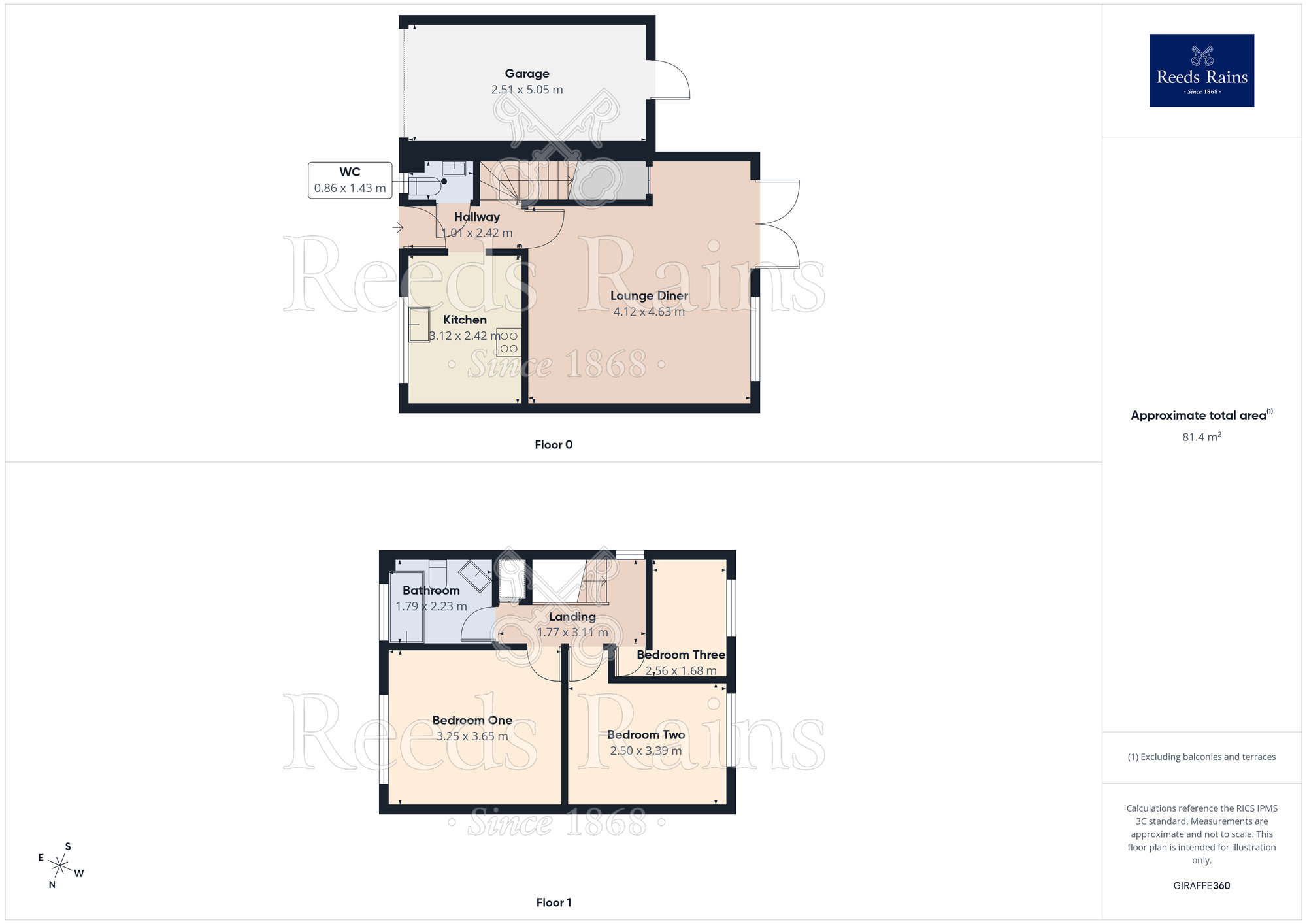 Floorplan of 3 bedroom Link Detached House for sale, Riverside Park, Northwich, Cheshire, CW8