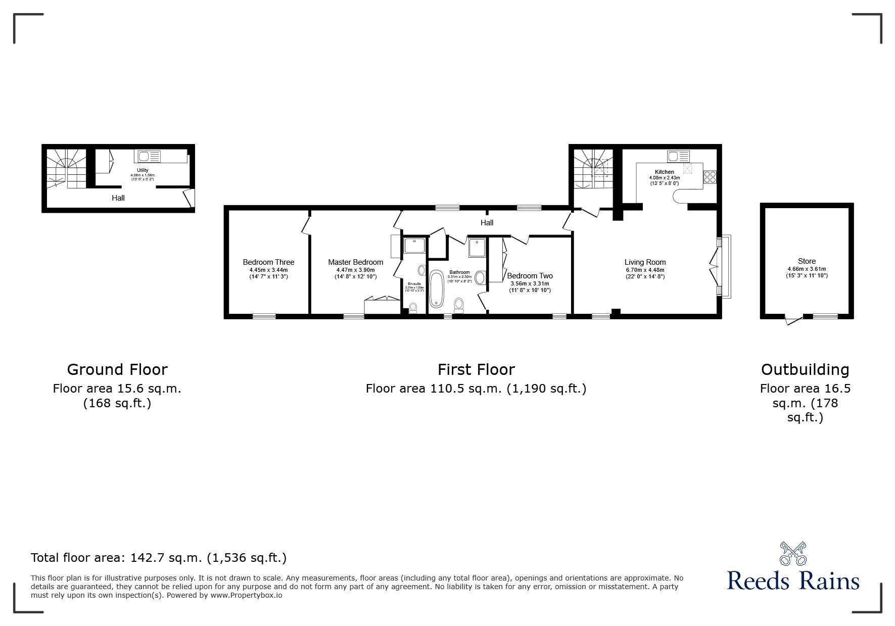 Floorplan of 3 bedroom Detached Flat to rent, Goostrey Lane, Cranage, Cheshire, CW4