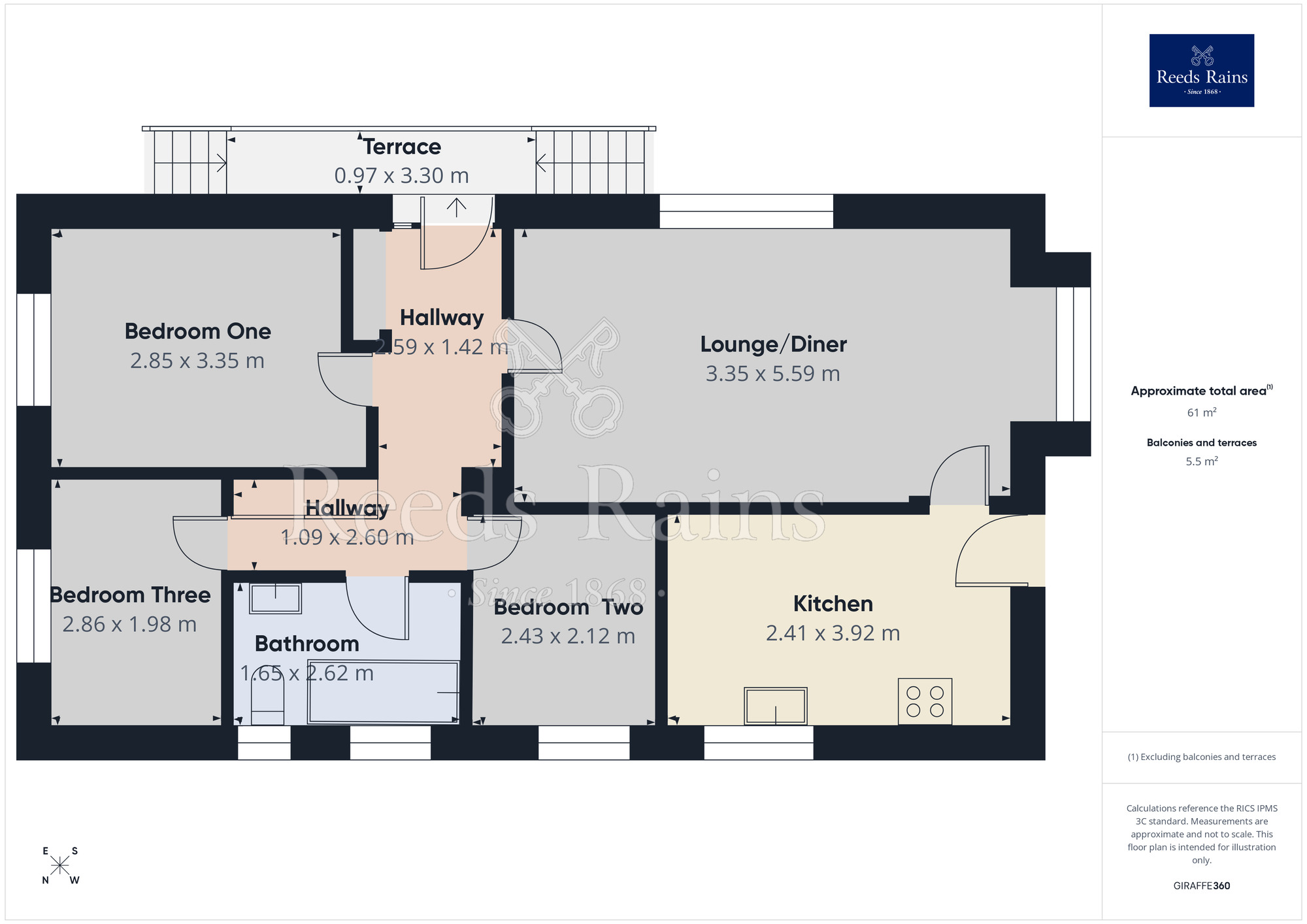 Floorplan of 3 bedroom Property for sale, Warrington Road, Bartington, Cheshire, CW8
