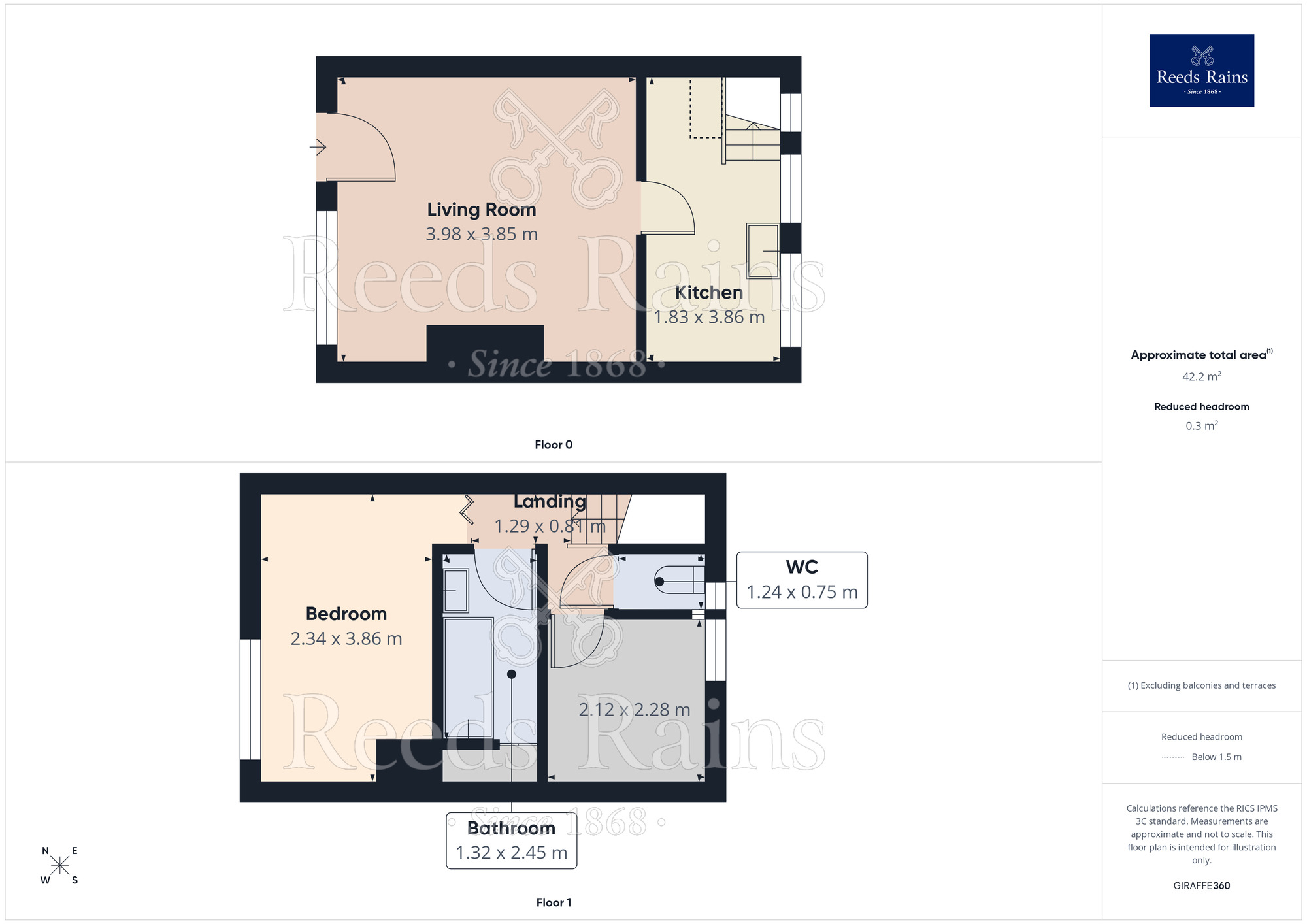 Floorplan of 2 bedroom Mid Terrace Property for sale, Chester Road, Northwich, Cheshire, CW8
