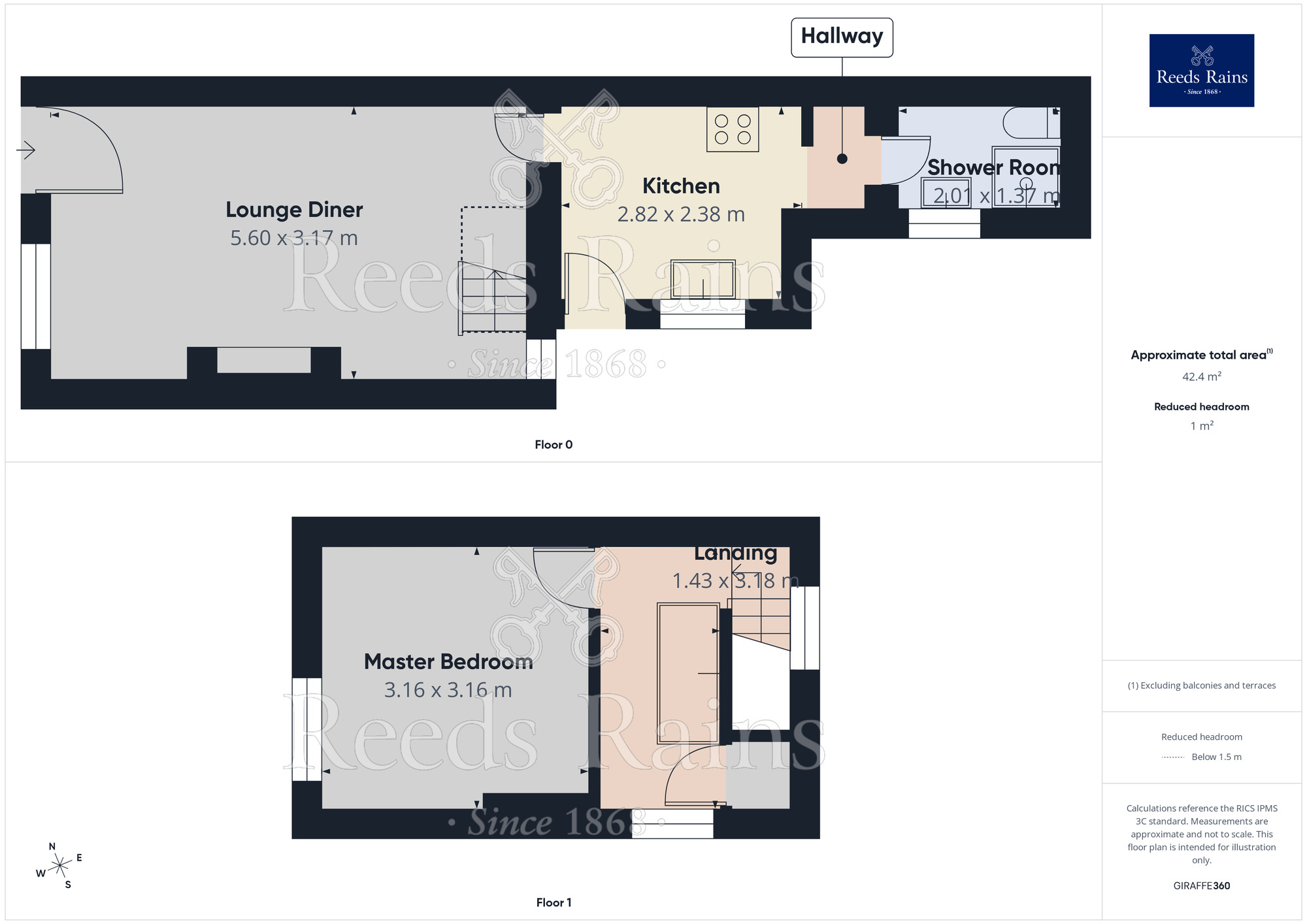 Floorplan of 1 bedroom End Terrace Property for sale, Church Road, Barnton, Cheshire, CW8