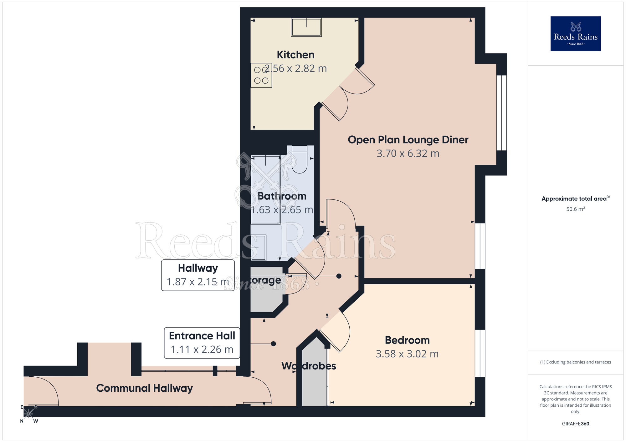 Floorplan of 1 bedroom Flat for sale, Sandbach Drive, Northwich, Cheshire, CW9