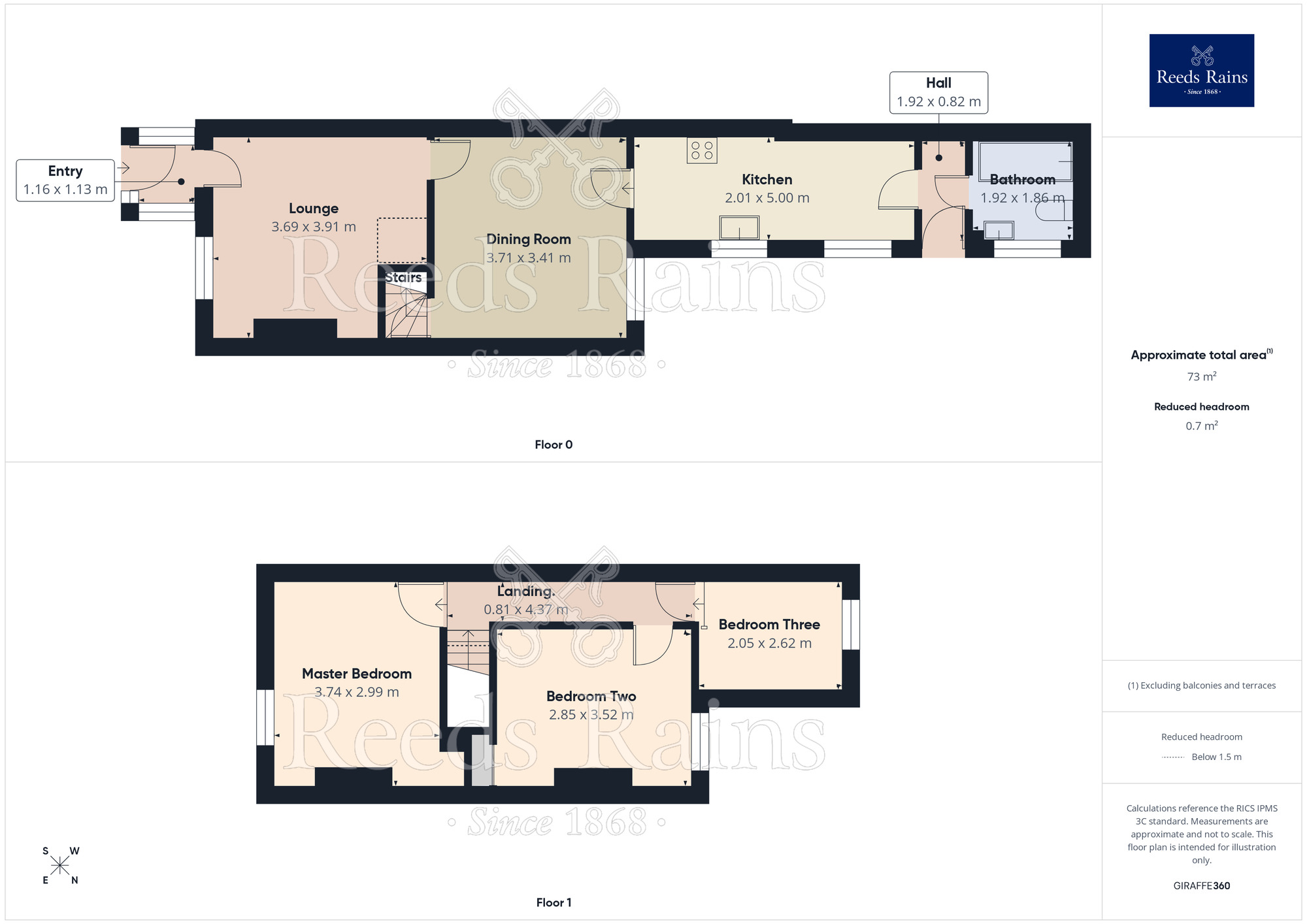 Floorplan of 3 bedroom Mid Terrace House for sale, Richard Street, Northwich, Cheshire, CW9